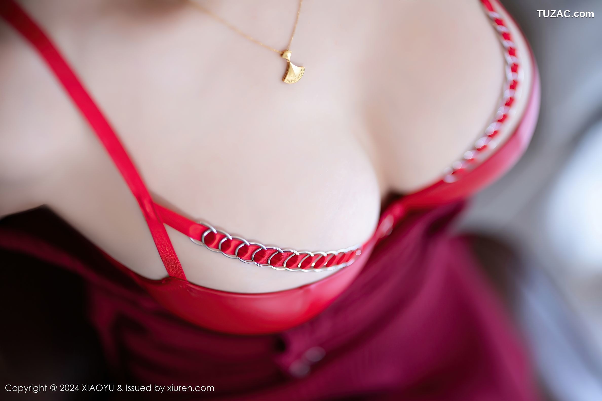 XiaoYu语画界-1198-小蛮妖Yummy-海南旅拍-红色连衣裙红色内衣-2024.02.04