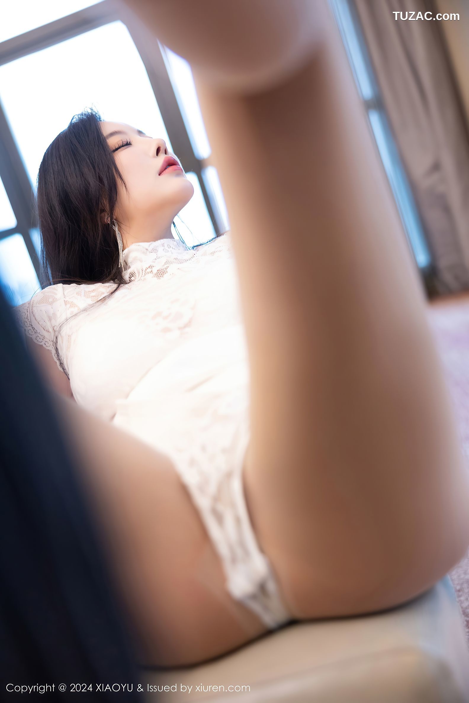 XiaoYu语画界-1208-杨晨晨Yome-白色蕾丝连衣短裙白色内衣-2024.02.23