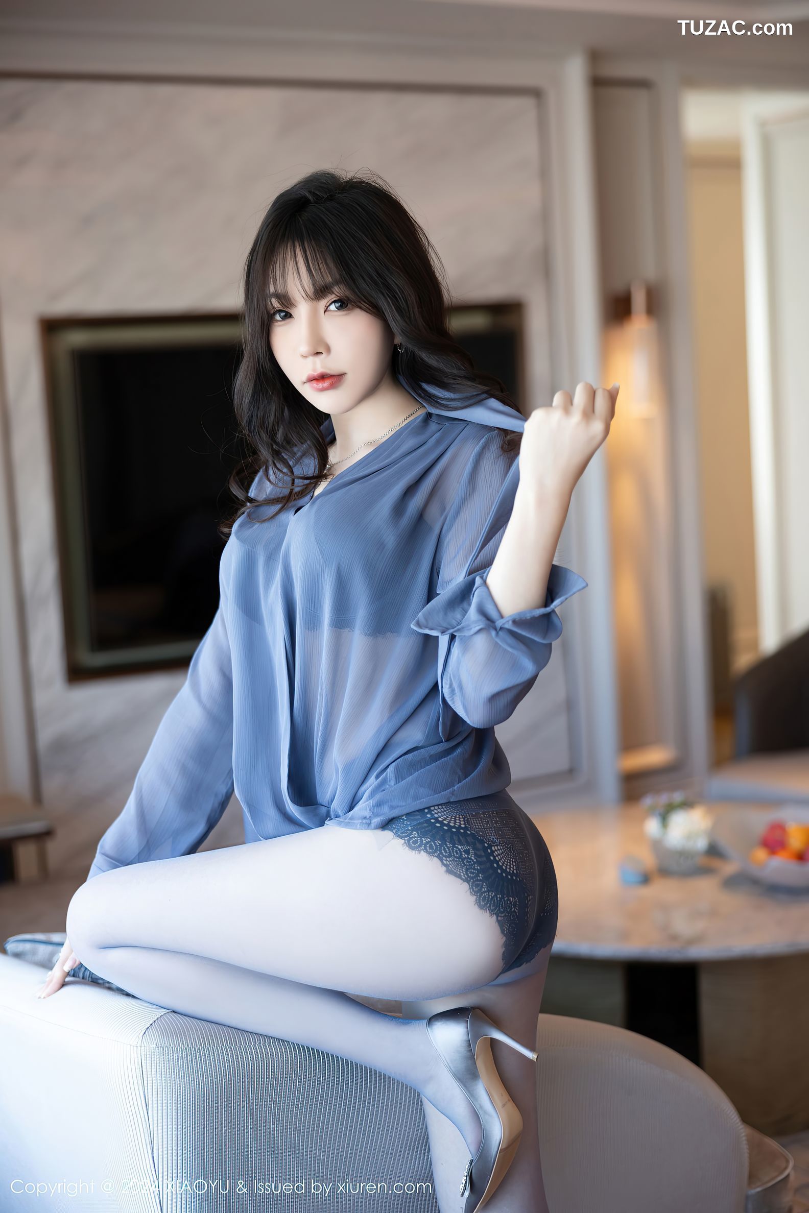 XiaoYu语画界-1219-徐莉芝Booty-诱人蓝灰色丝袜-2024.03.14
