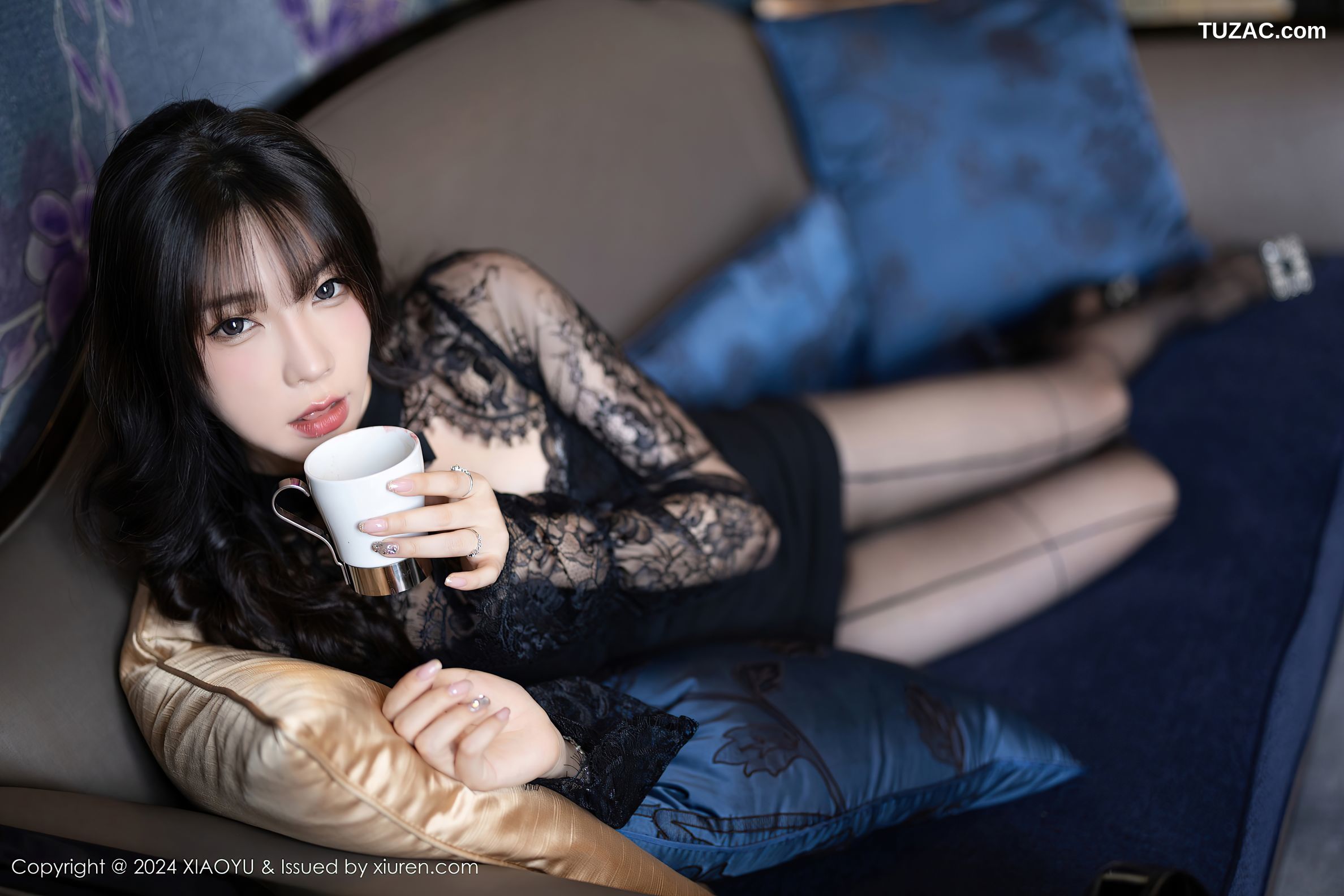 XiaoYu语画界-1221-徐莉芝Booty-哈尔滨旅拍-黑色连衣短裙蕾丝内衣黑丝-2024.03.20
