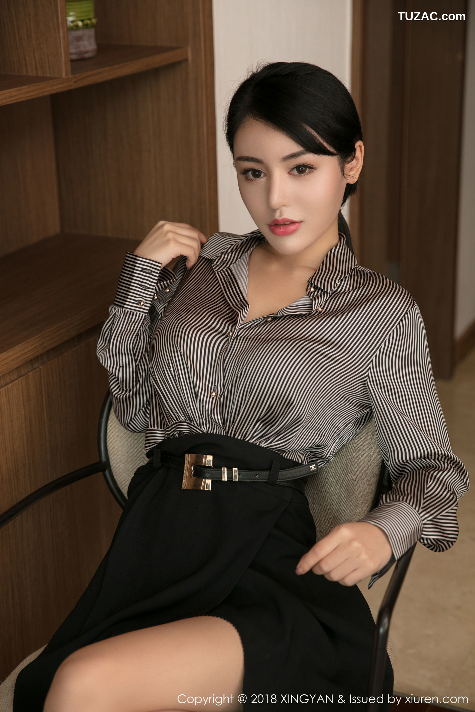 XingYan星颜社-020-陆梓琪-职业装黑内衣