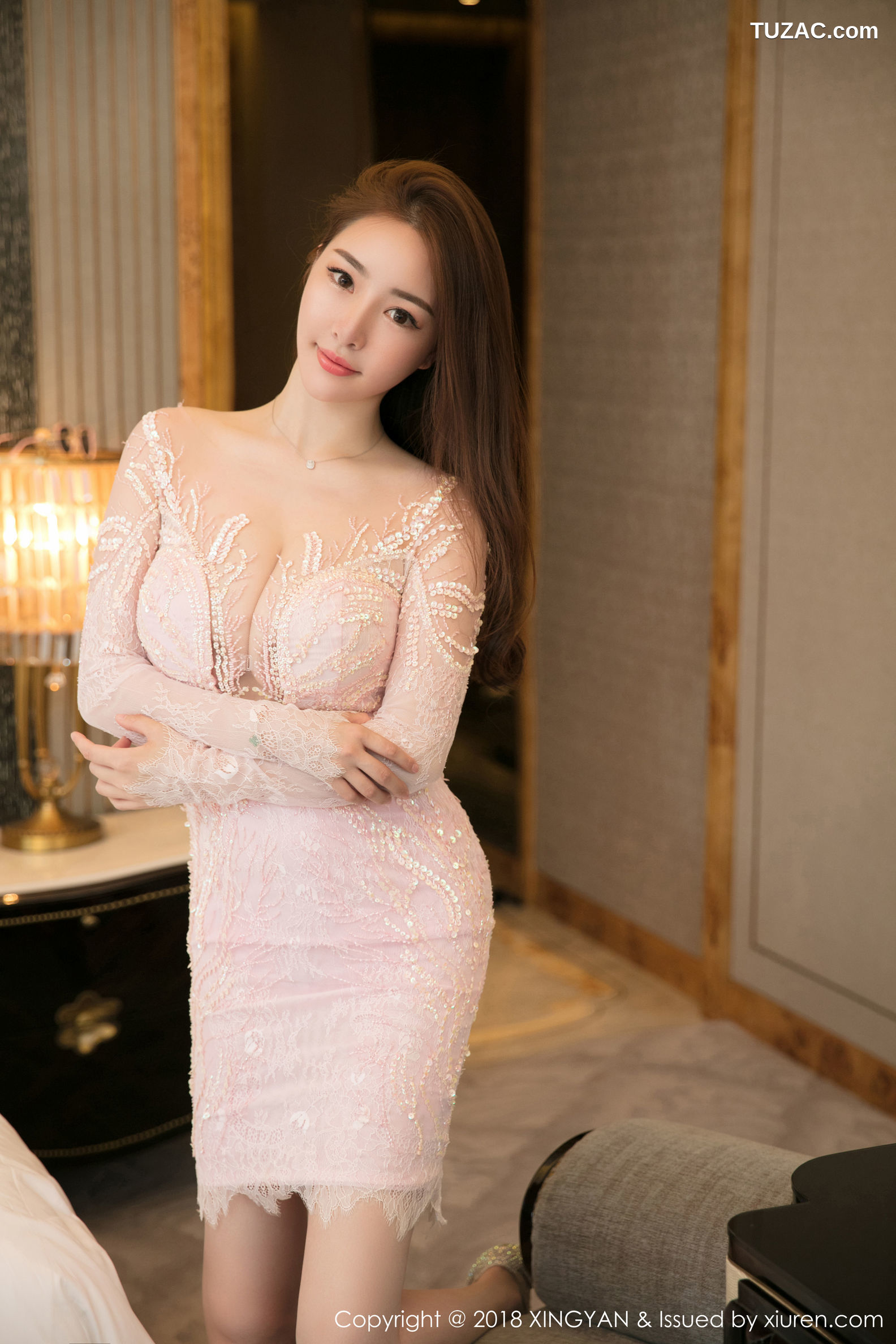 XingYan星颜社-066-卓雅-三套夜礼服和黑蕾丝内衣