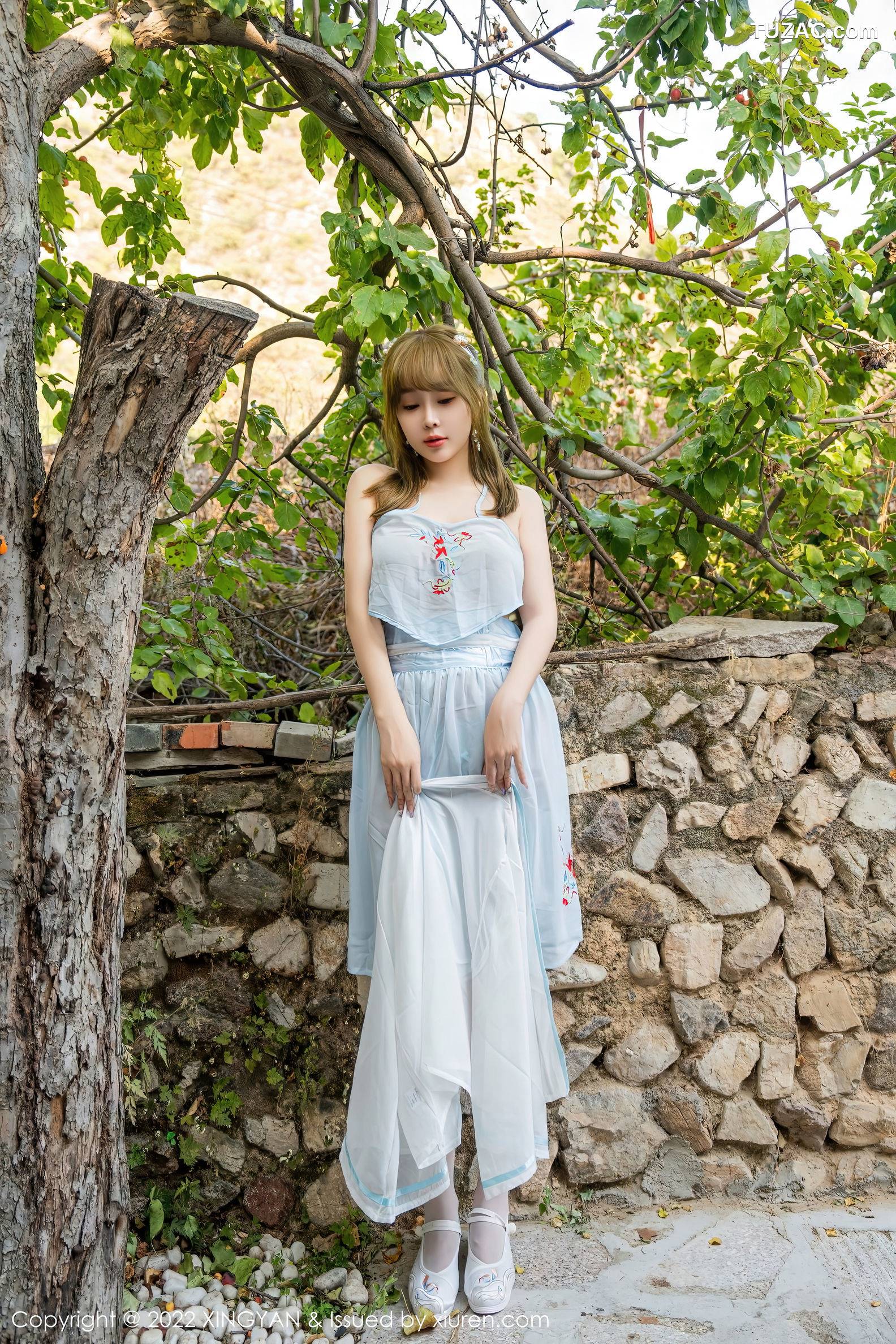 XingYan星颜社-150-王雨纯-古风白纱衫裙肚兜