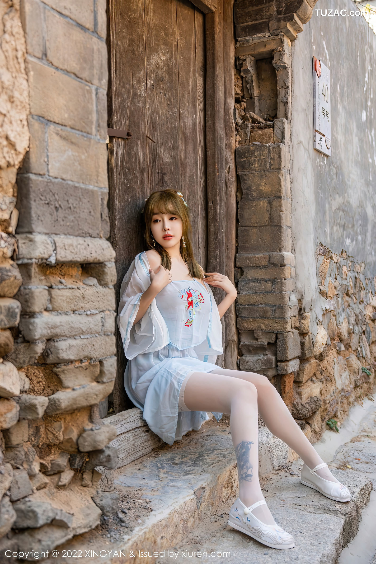 XingYan星颜社-150-王雨纯-古风白纱衫裙肚兜