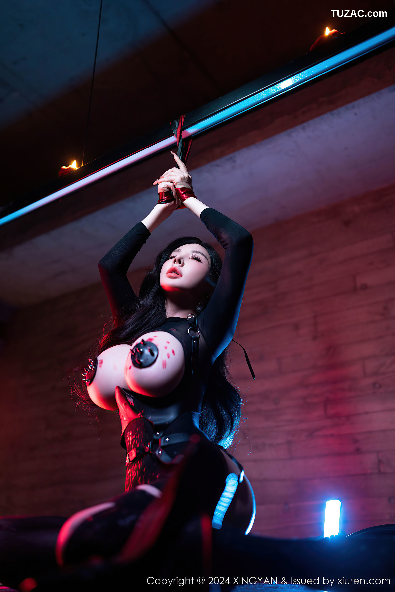 XingYan星颜社-248-潘思沁-情趣黑纱透视连体衣爆乳-2024.06.28