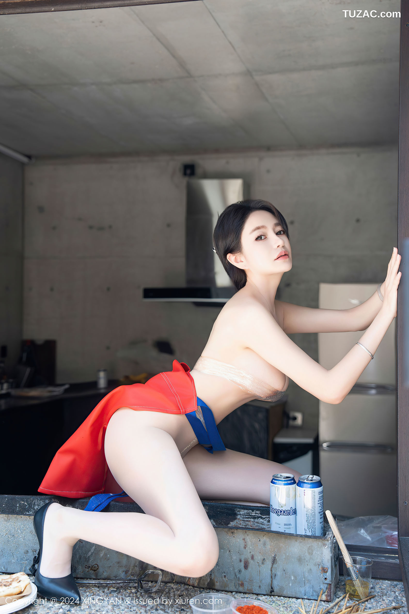 XingYan星颜社-253-林幼一-人妻红围裙保鲜膜内衣爆乳-2024.07.08
