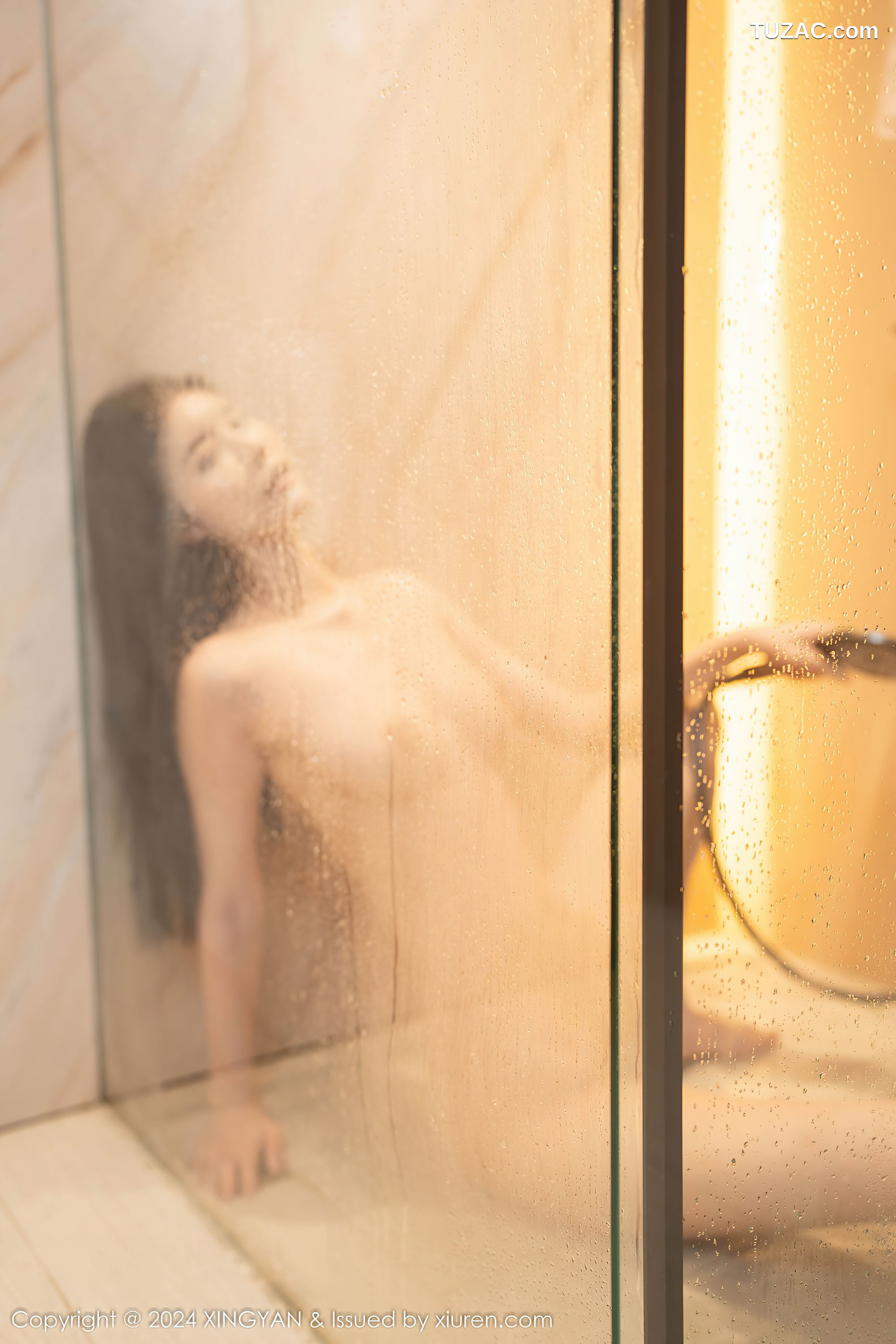 XingYan星颜社-288-Erikaki-OL灰衬衫黑皮裙浴室爆乳-2024.11.22