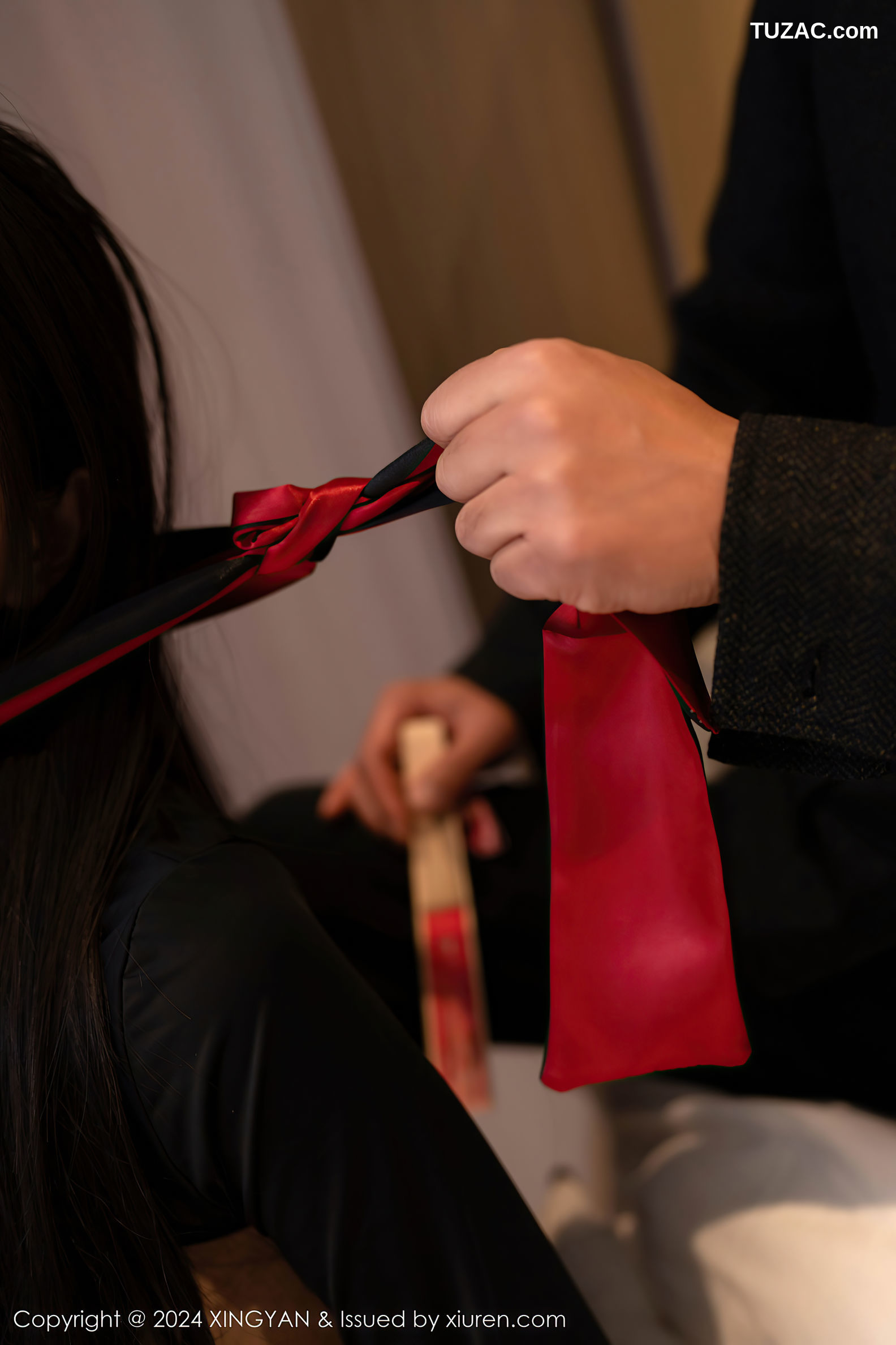 XingYan星颜社-290-Erikaki-情趣黑裙红色乳贴爆乳-2024.11.29