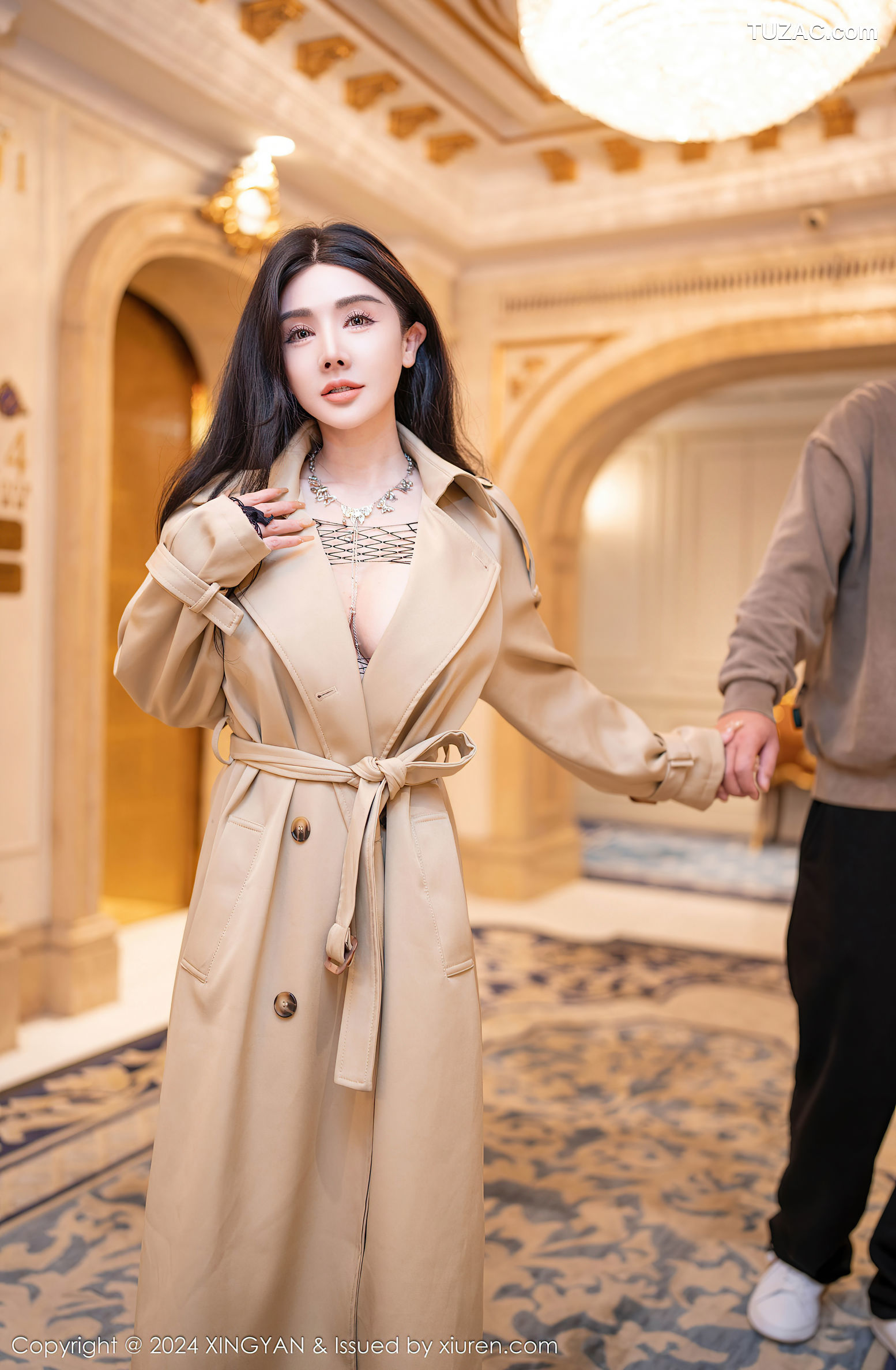 XingYan星颜社-293-潘思沁-黑网袜连体衣爆乳-2024.12.20