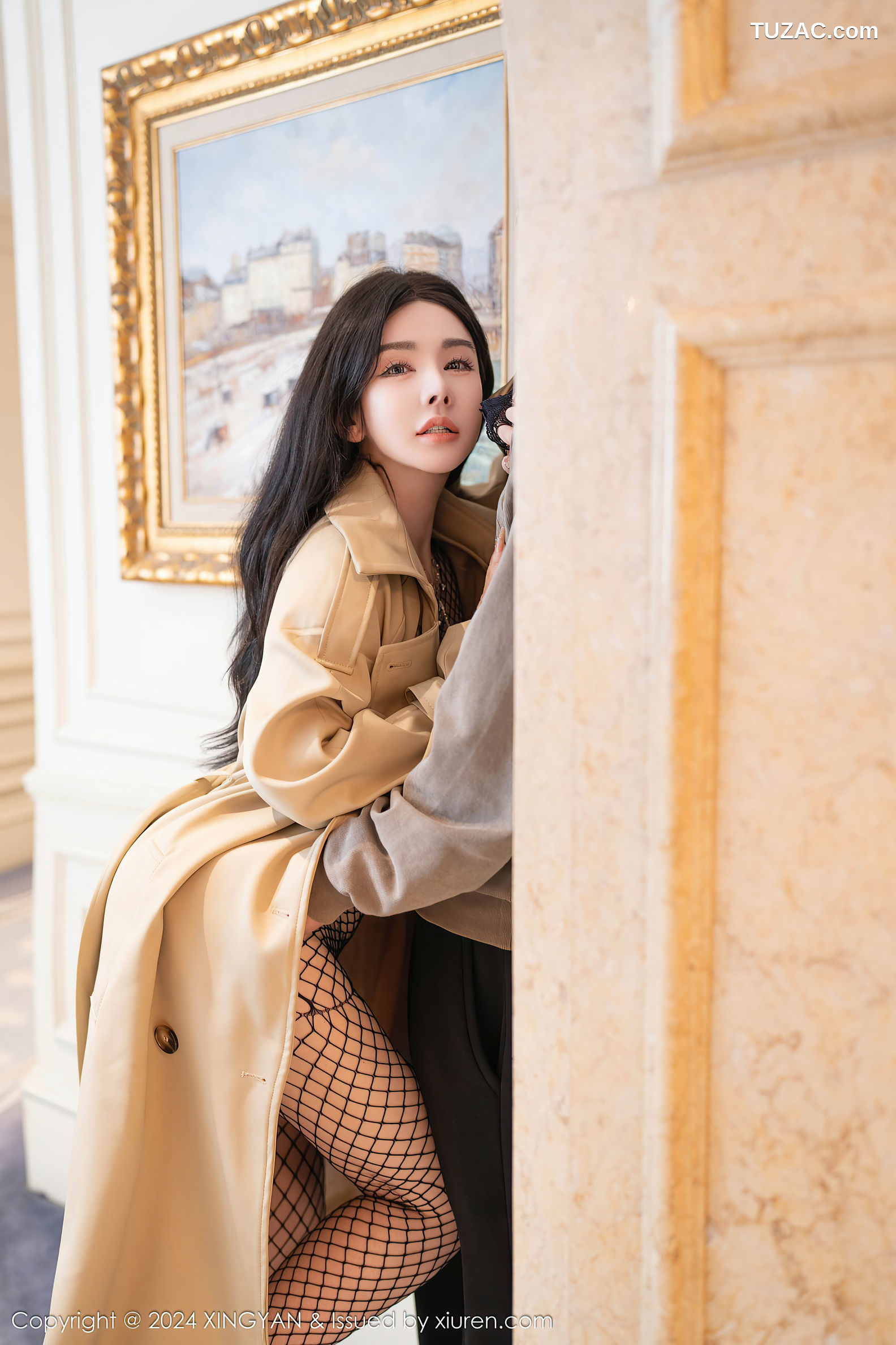 XingYan星颜社-293-潘思沁-黑网袜连体衣爆乳-2024.12.20