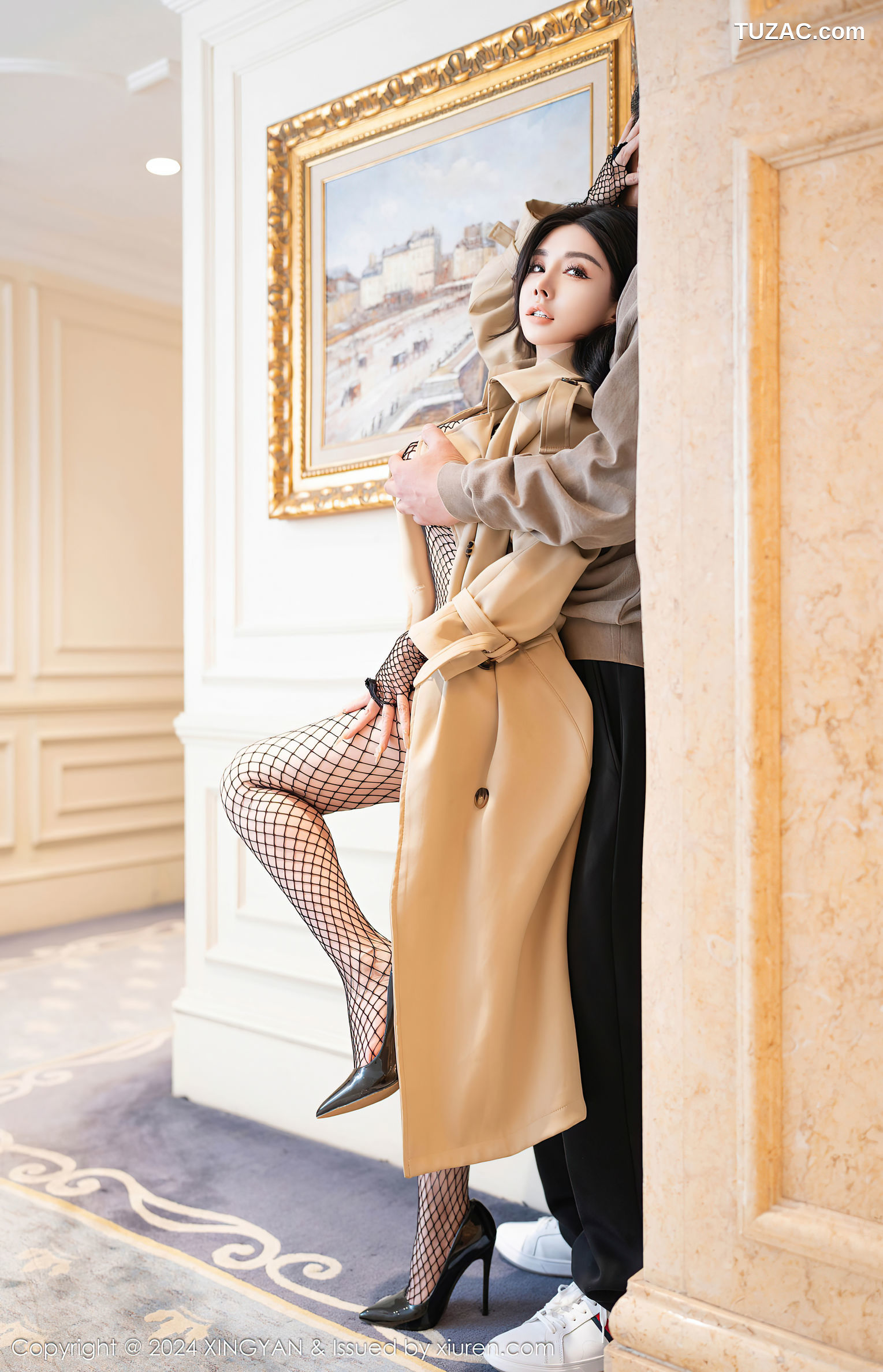 XingYan星颜社-293-潘思沁-黑网袜连体衣爆乳-2024.12.20