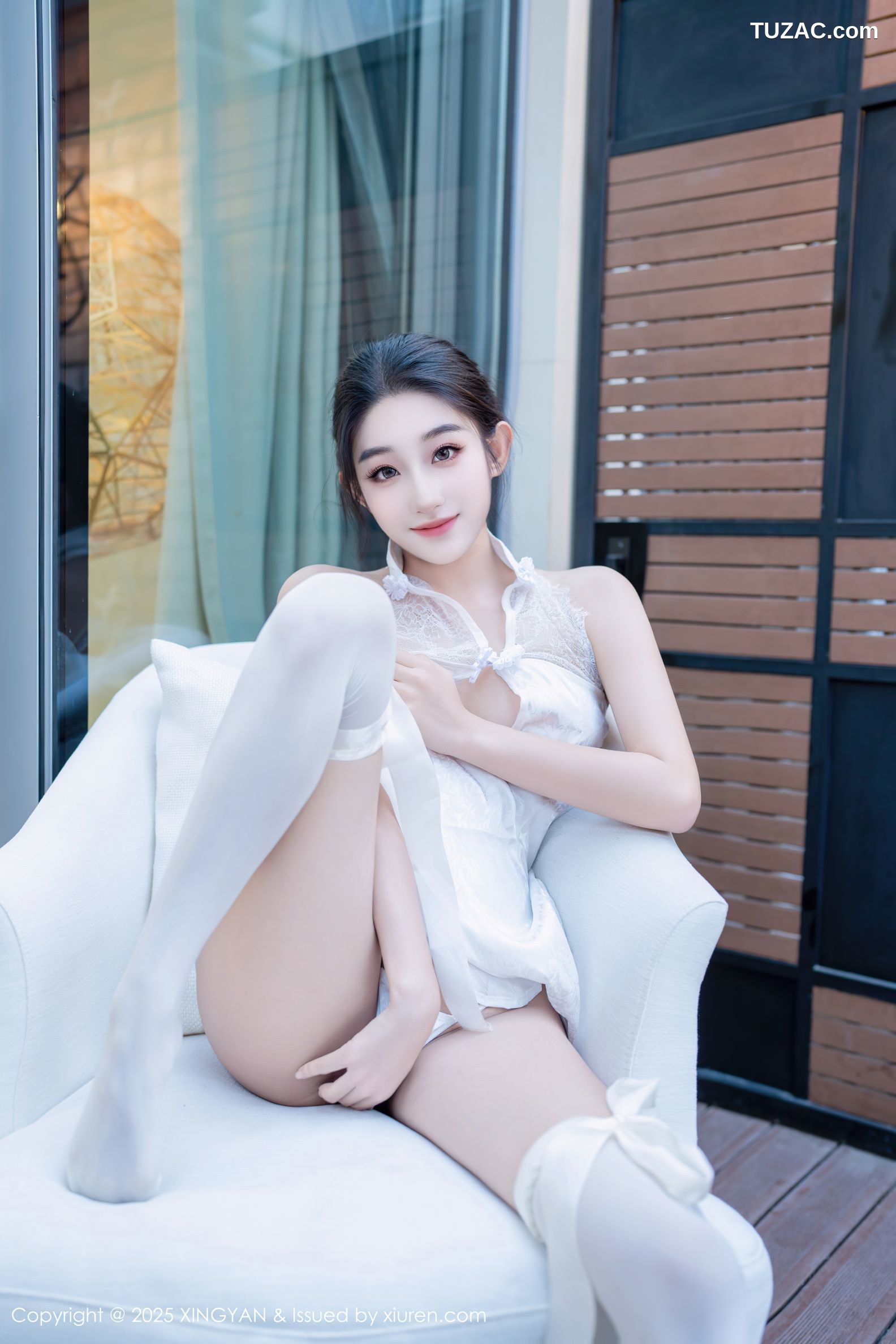 XingYan星颜社-313-星冉-情趣白色短旗袍白丝-2025.02.25