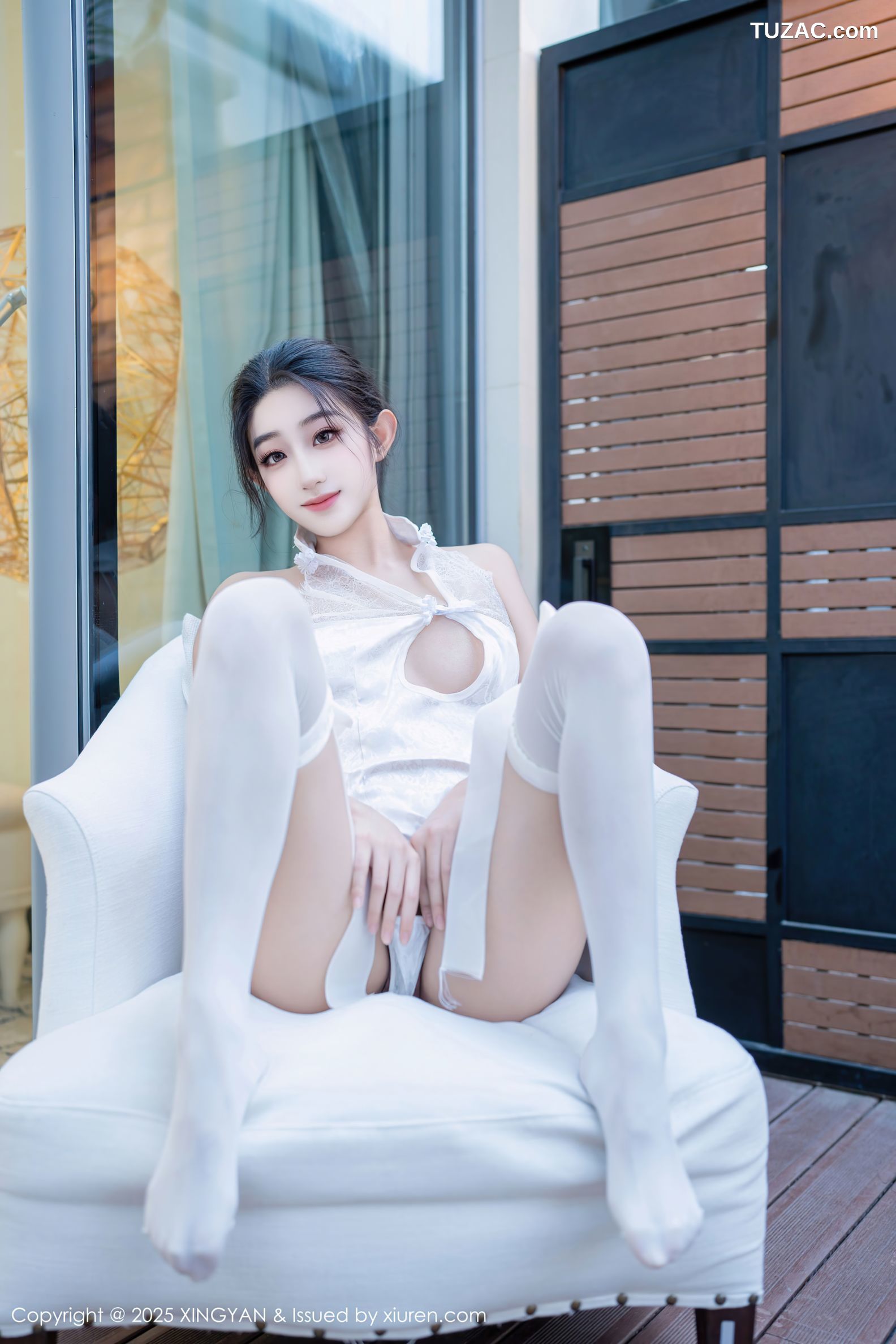 XingYan星颜社-313-星冉-情趣白色短旗袍白丝-2025.02.25