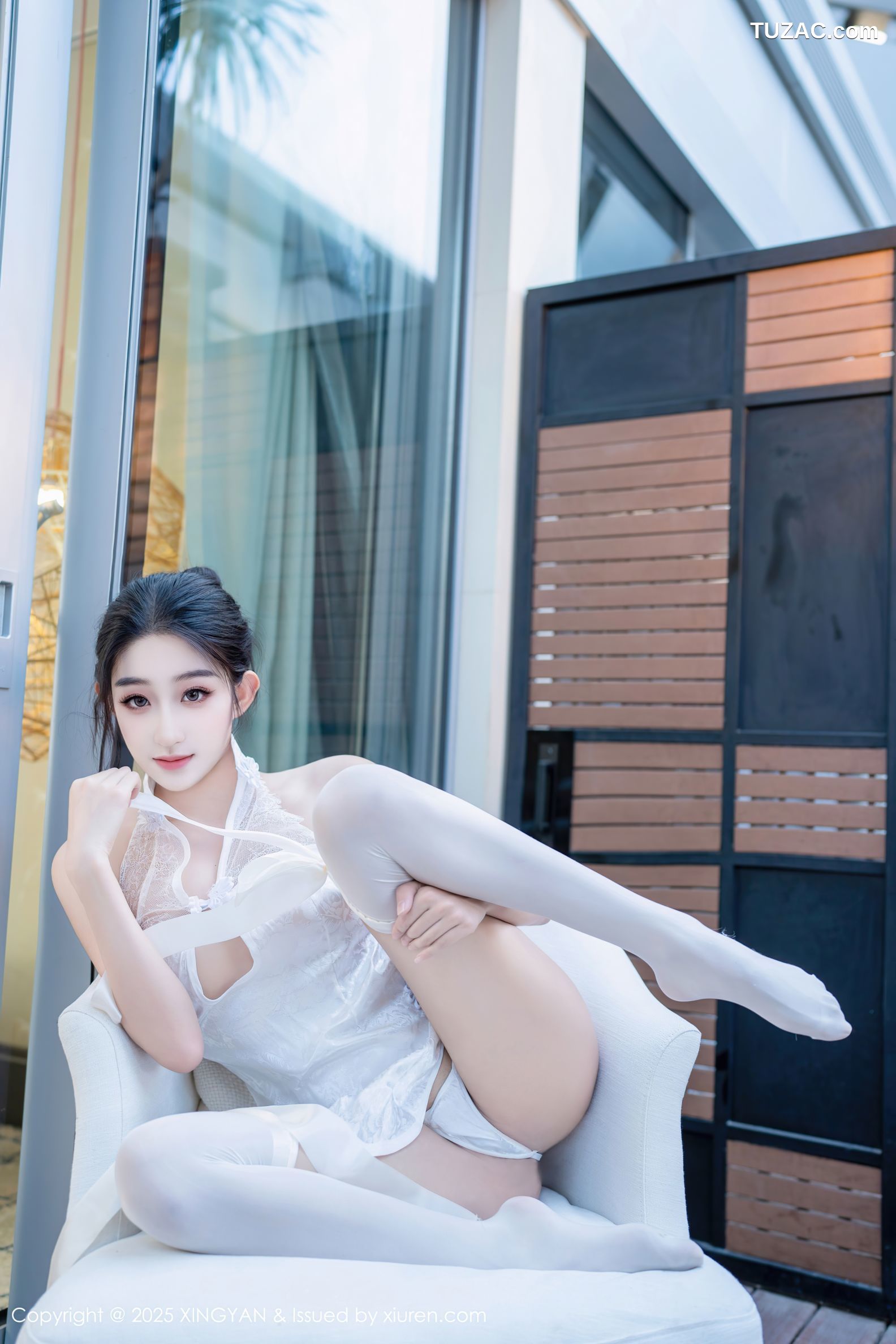 XingYan星颜社-313-星冉-情趣白色短旗袍白丝-2025.02.25