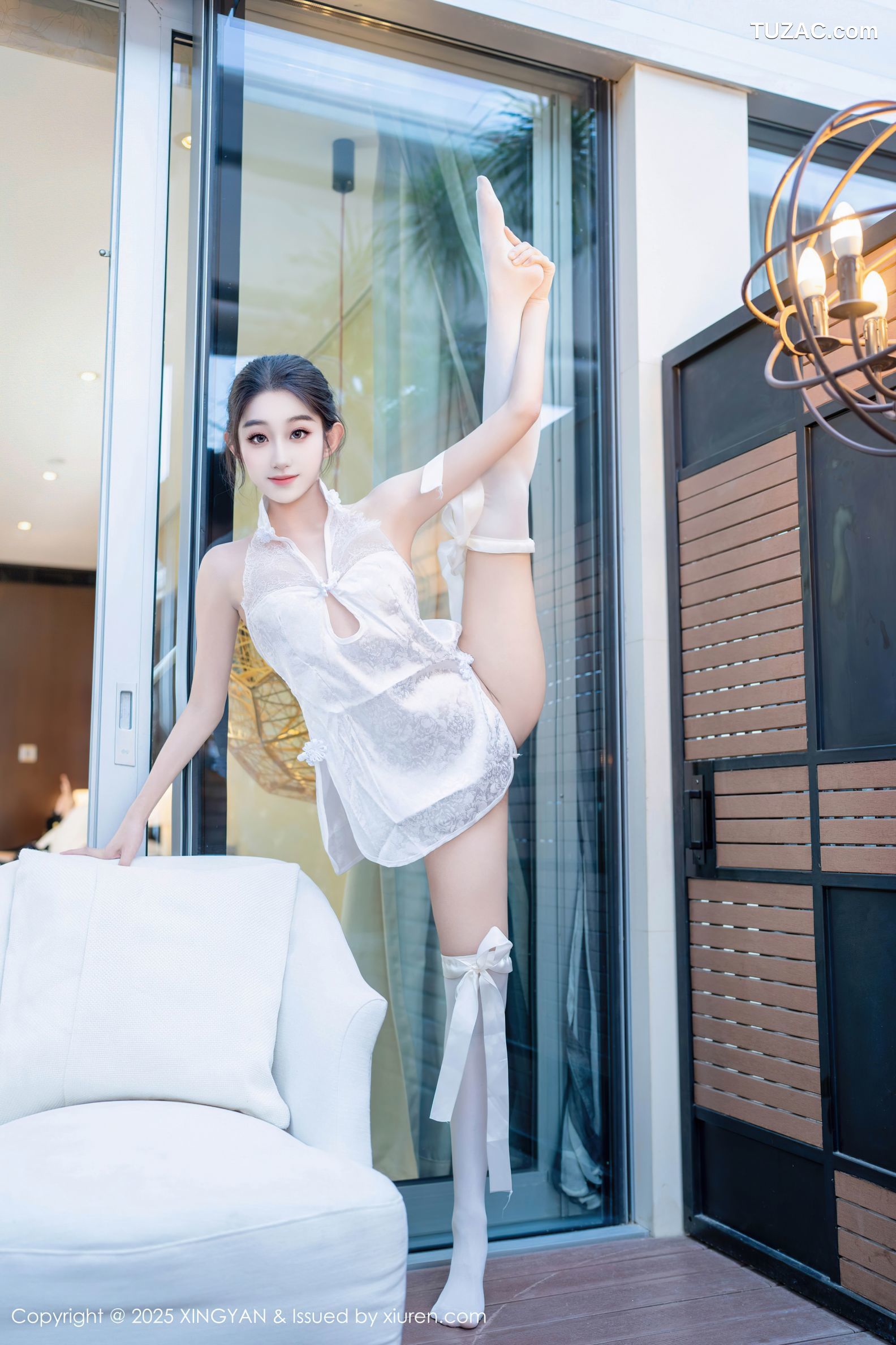 XingYan星颜社-313-星冉-情趣白色短旗袍白丝-2025.02.25