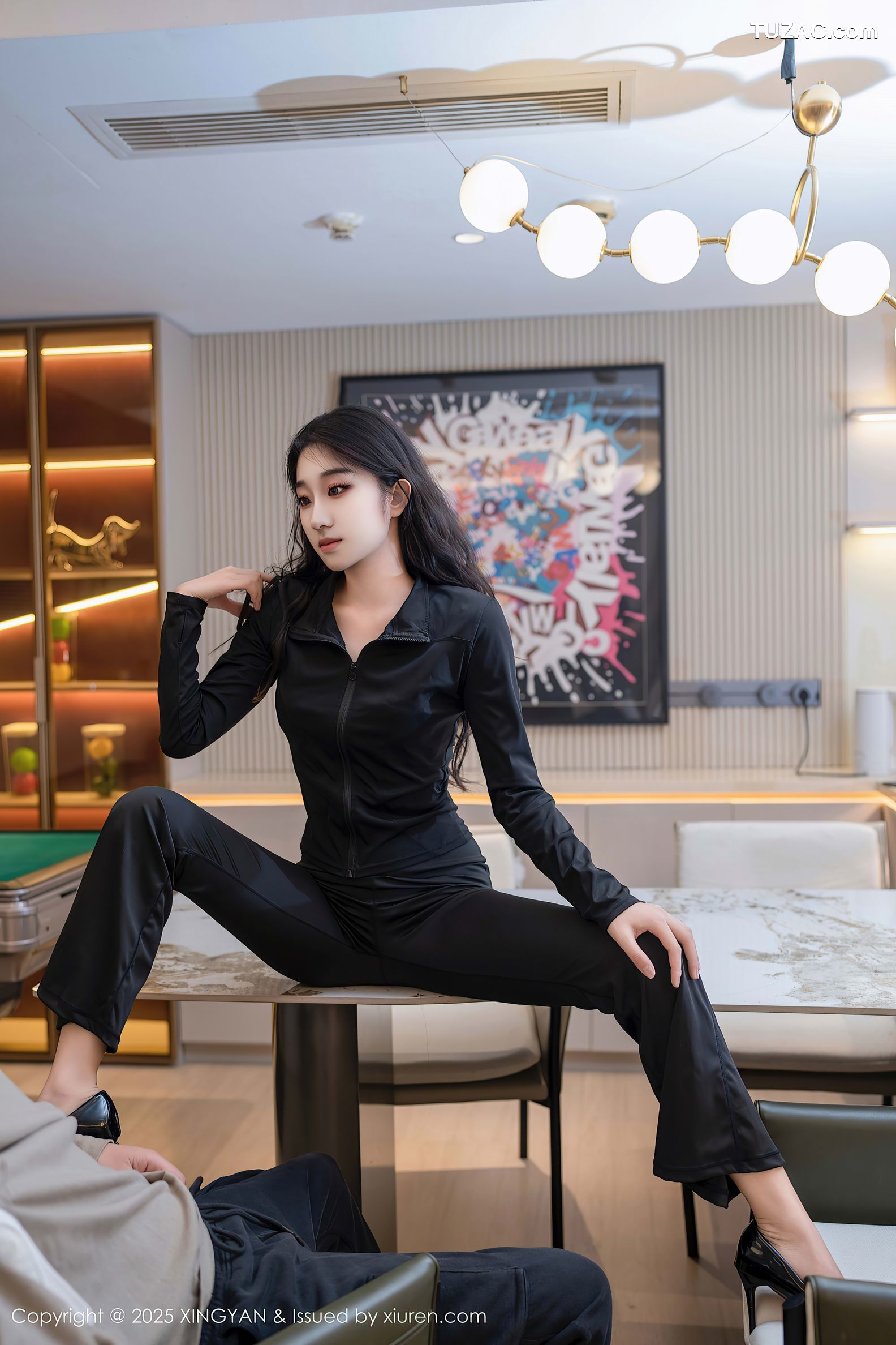 XingYan星颜社-321-星冉-黑色运动服黑色长裤白色内衣-2025.03.11