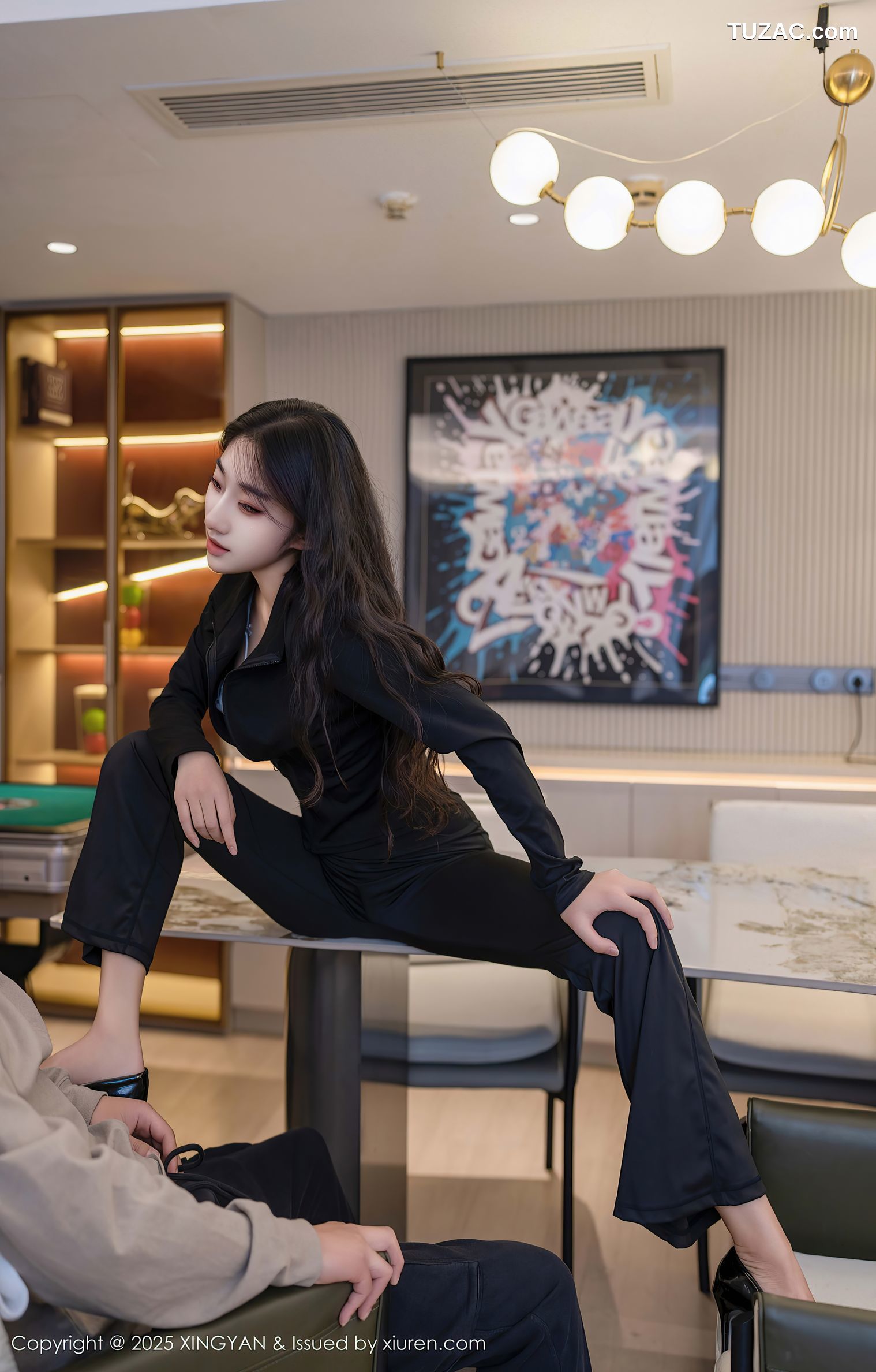 XingYan星颜社-321-星冉-黑色运动服黑色长裤白色内衣-2025.03.11