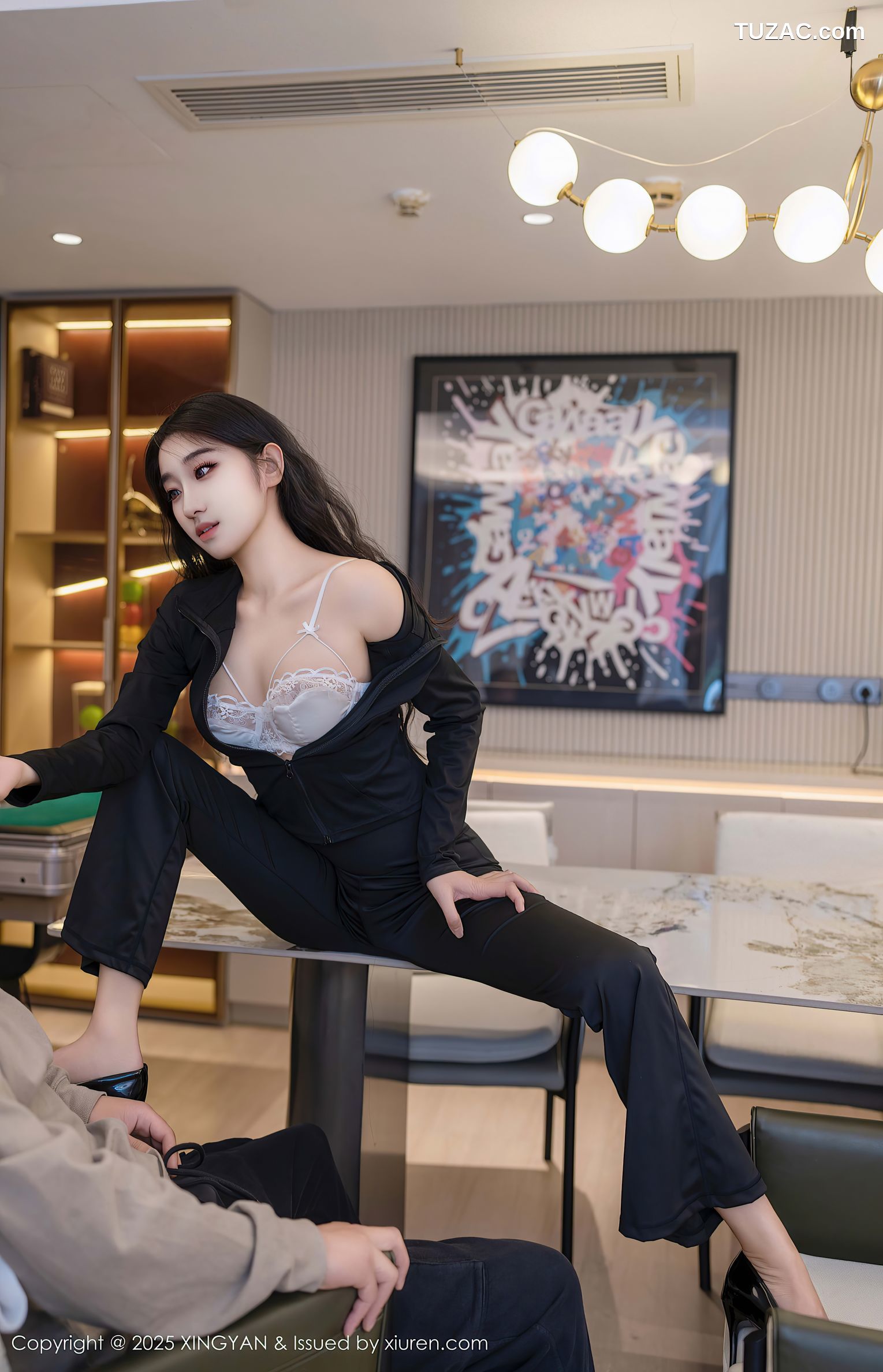 XingYan星颜社-321-星冉-黑色运动服黑色长裤白色内衣-2025.03.11