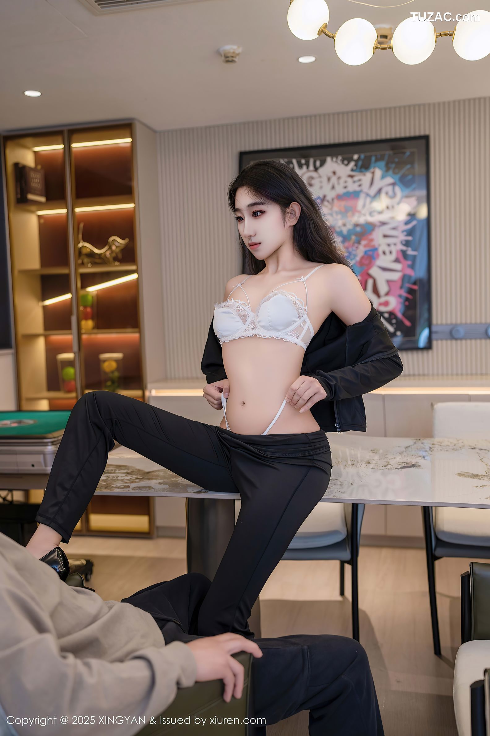 XingYan星颜社-321-星冉-黑色运动服黑色长裤白色内衣-2025.03.11