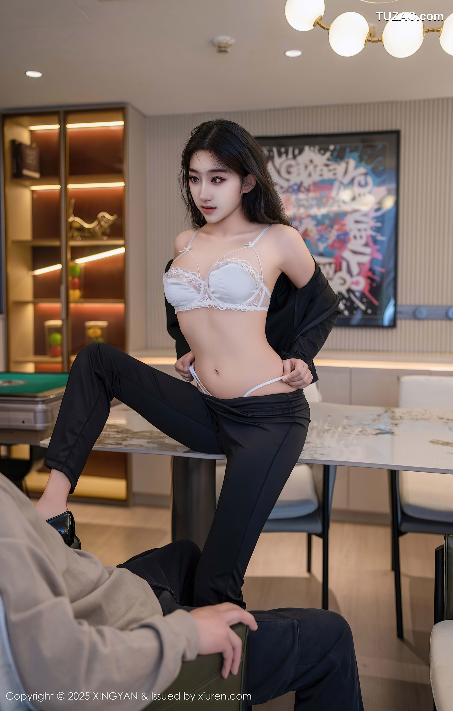 XingYan星颜社-321-星冉-黑色运动服黑色长裤白色内衣-2025.03.11