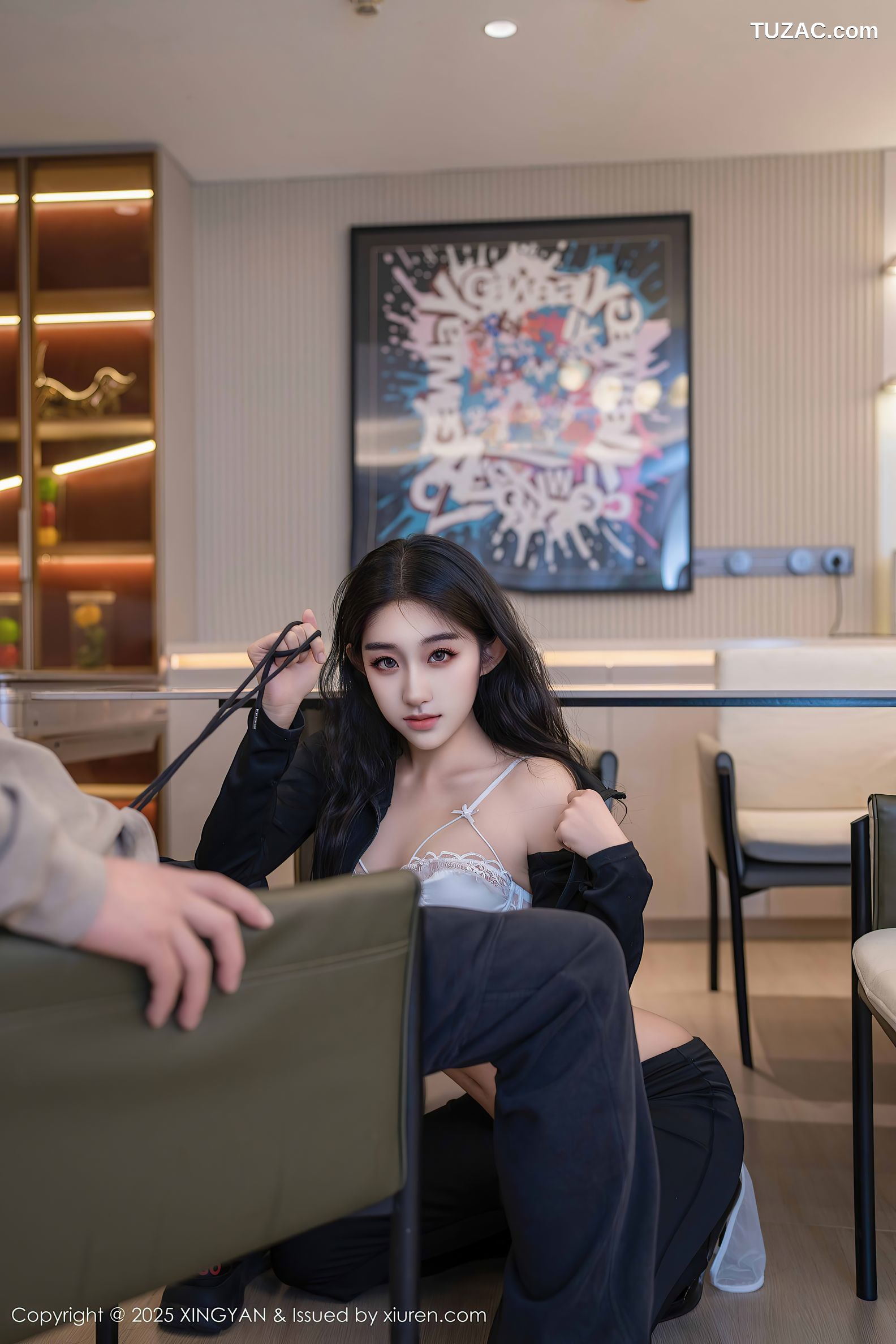 XingYan星颜社-321-星冉-黑色运动服黑色长裤白色内衣-2025.03.11