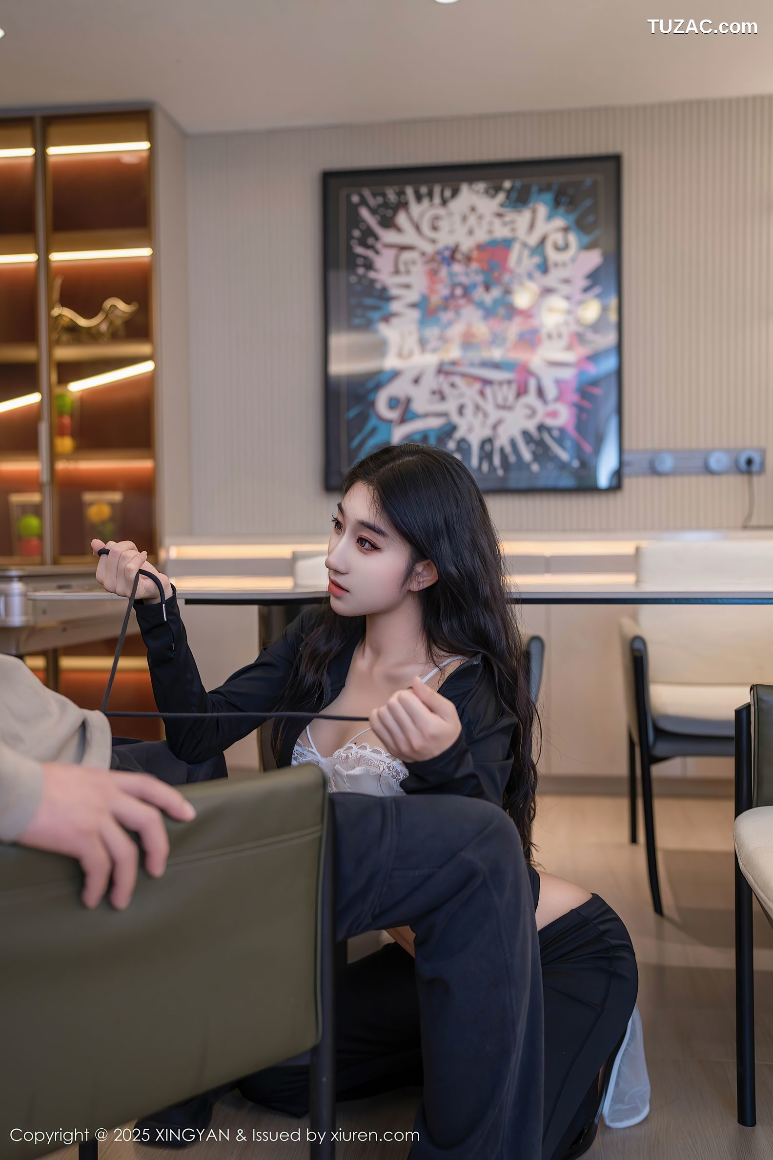 XingYan星颜社-321-星冉-黑色运动服黑色长裤白色内衣-2025.03.11