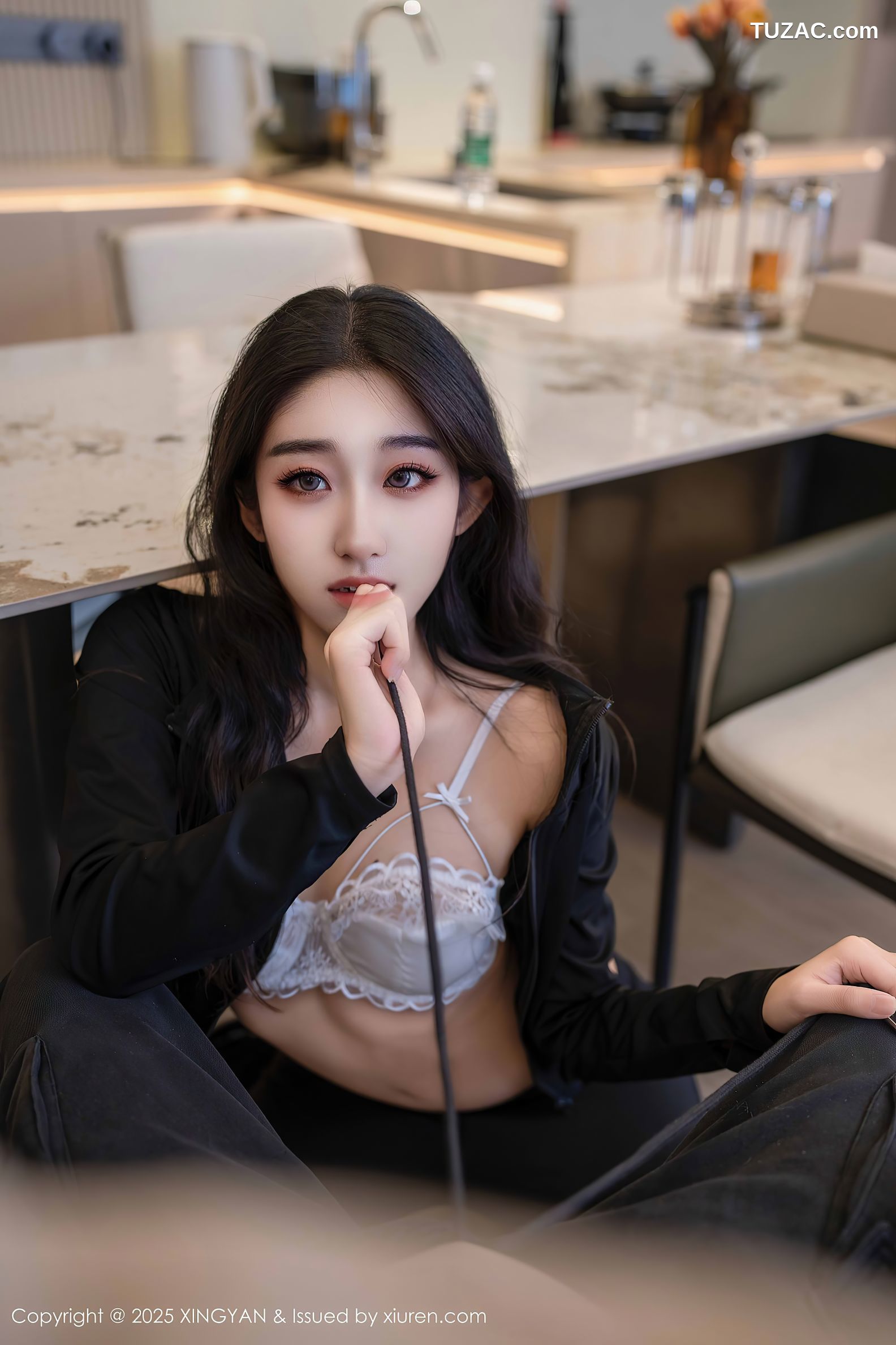 XingYan星颜社-321-星冉-黑色运动服黑色长裤白色内衣-2025.03.11