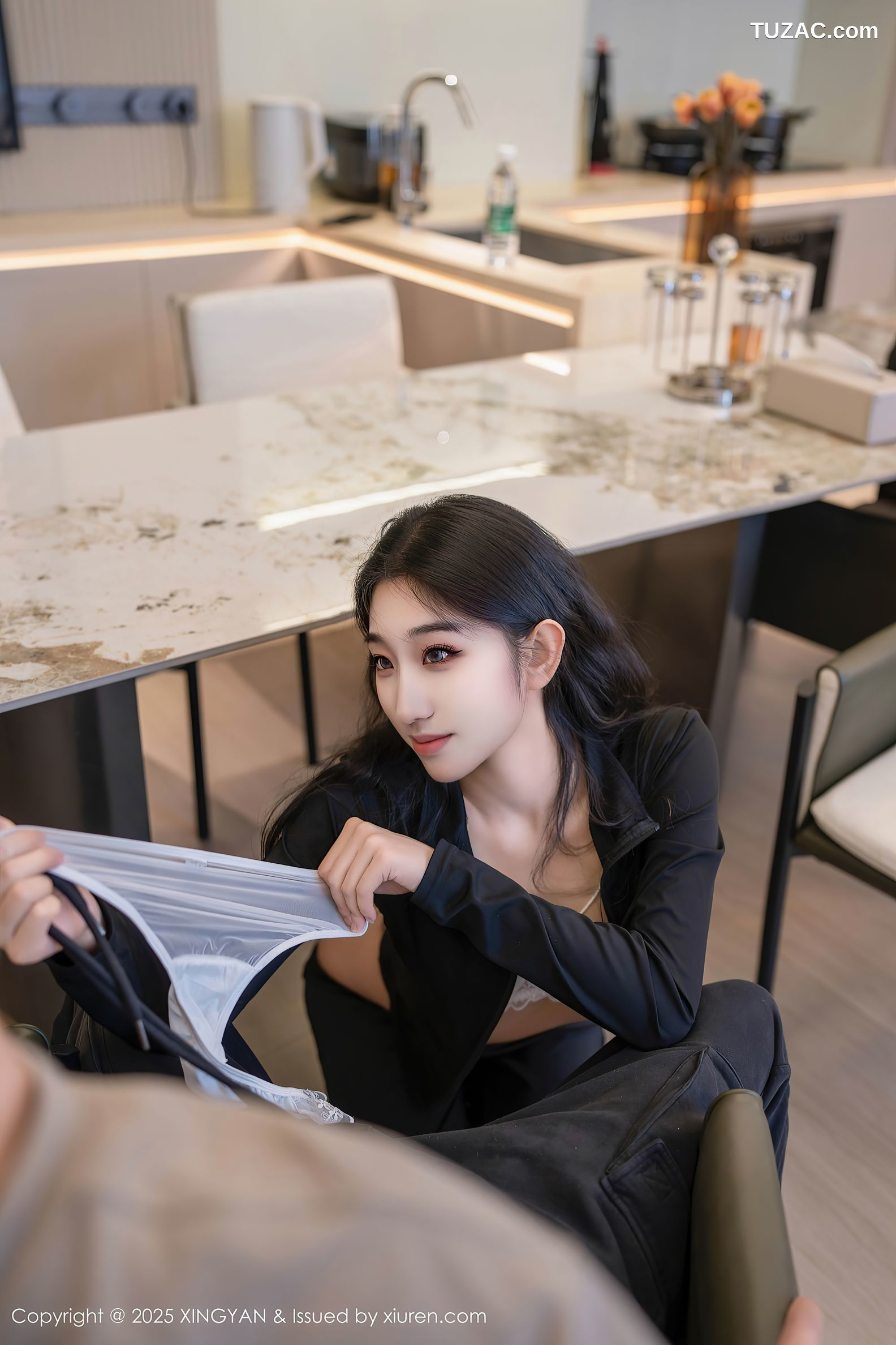 XingYan星颜社-321-星冉-黑色运动服黑色长裤白色内衣-2025.03.11