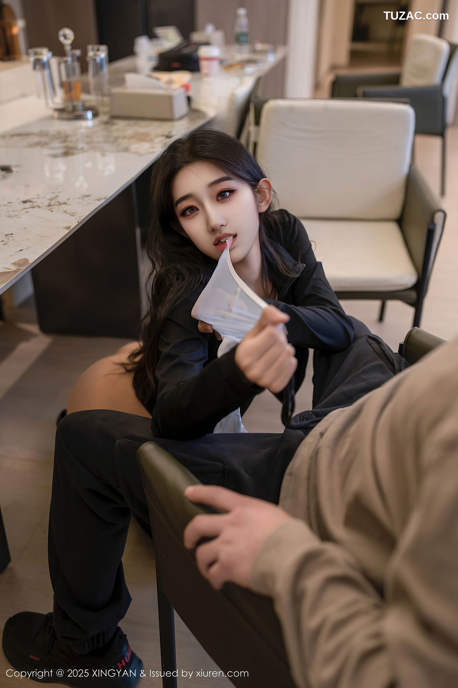 XingYan星颜社-321-星冉-黑色运动服黑色长裤白色内衣-2025.03.11