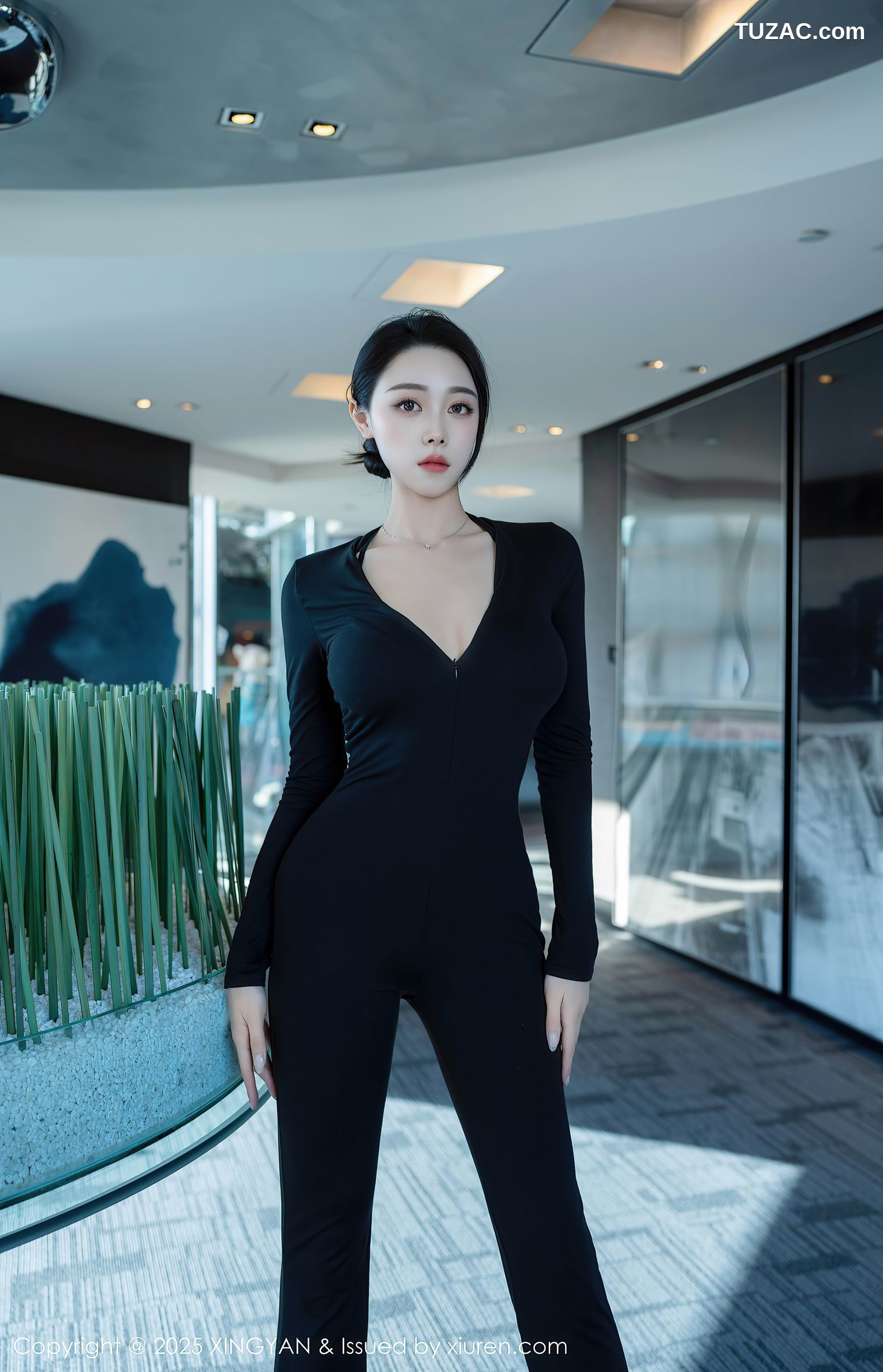 XingYan星颜社-322-清妙-黑色连体长裤黑蕾丝内衣-2025.03.13