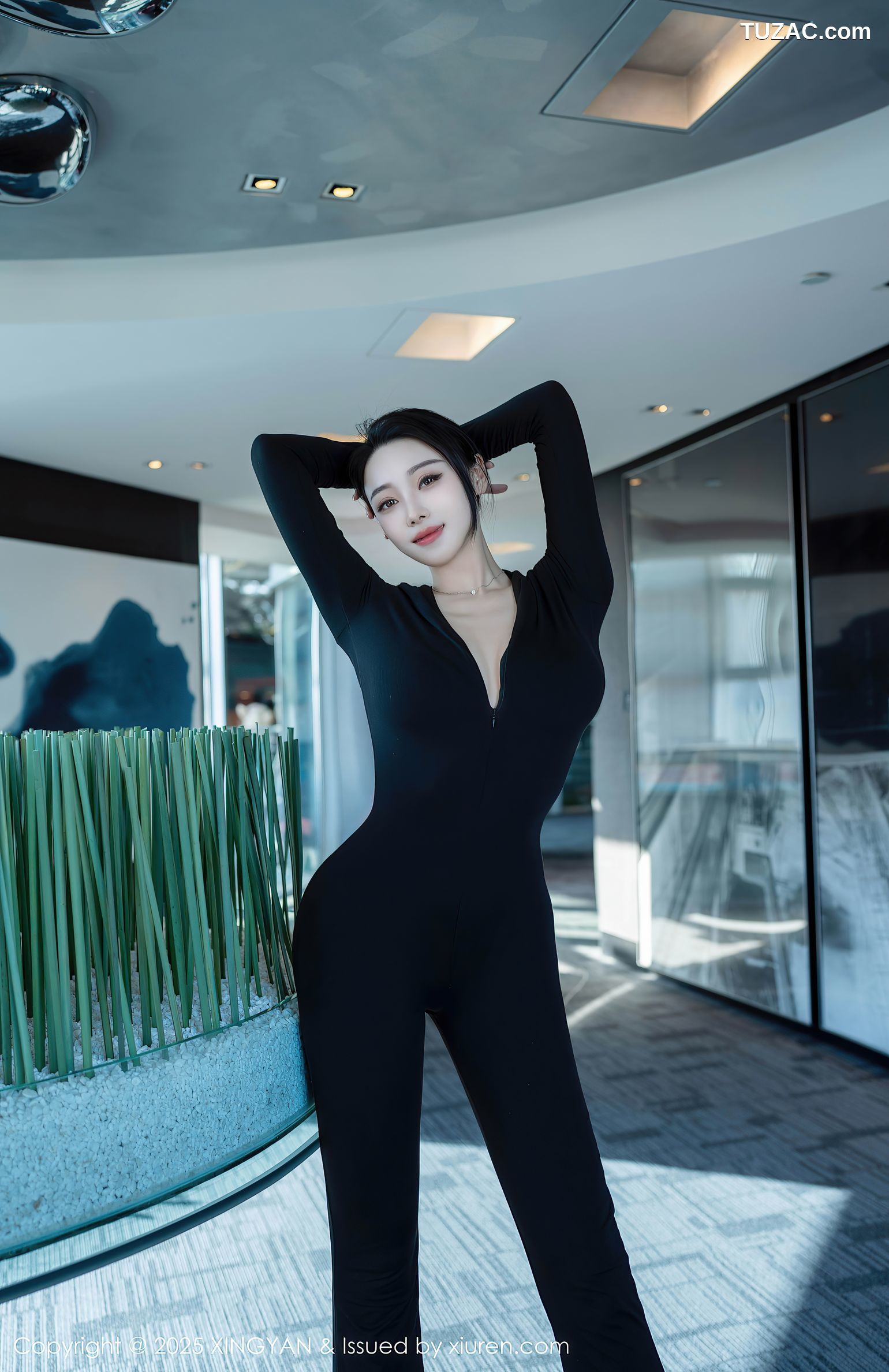 XingYan星颜社-322-清妙-黑色连体长裤黑蕾丝内衣-2025.03.13