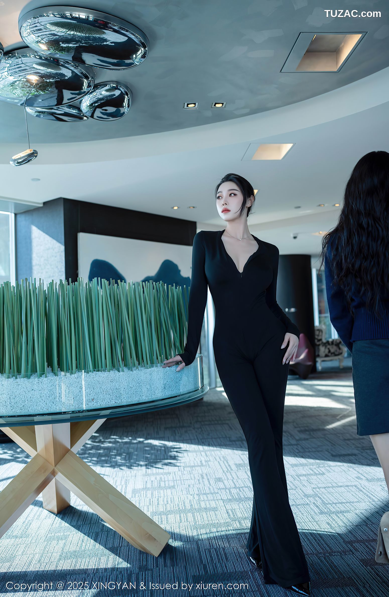 XingYan星颜社-322-清妙-黑色连体长裤黑蕾丝内衣-2025.03.13