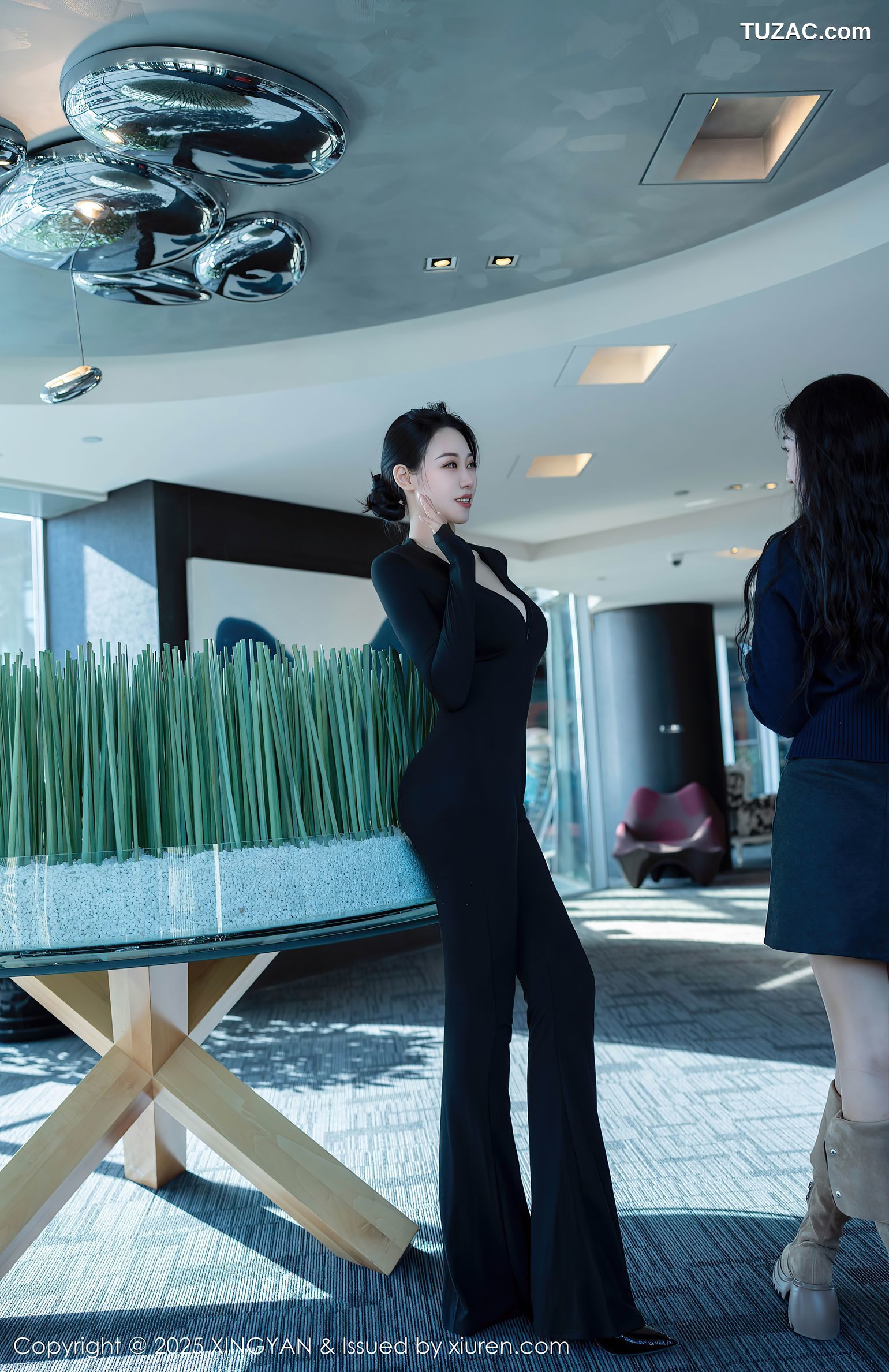 XingYan星颜社-322-清妙-黑色连体长裤黑蕾丝内衣-2025.03.13