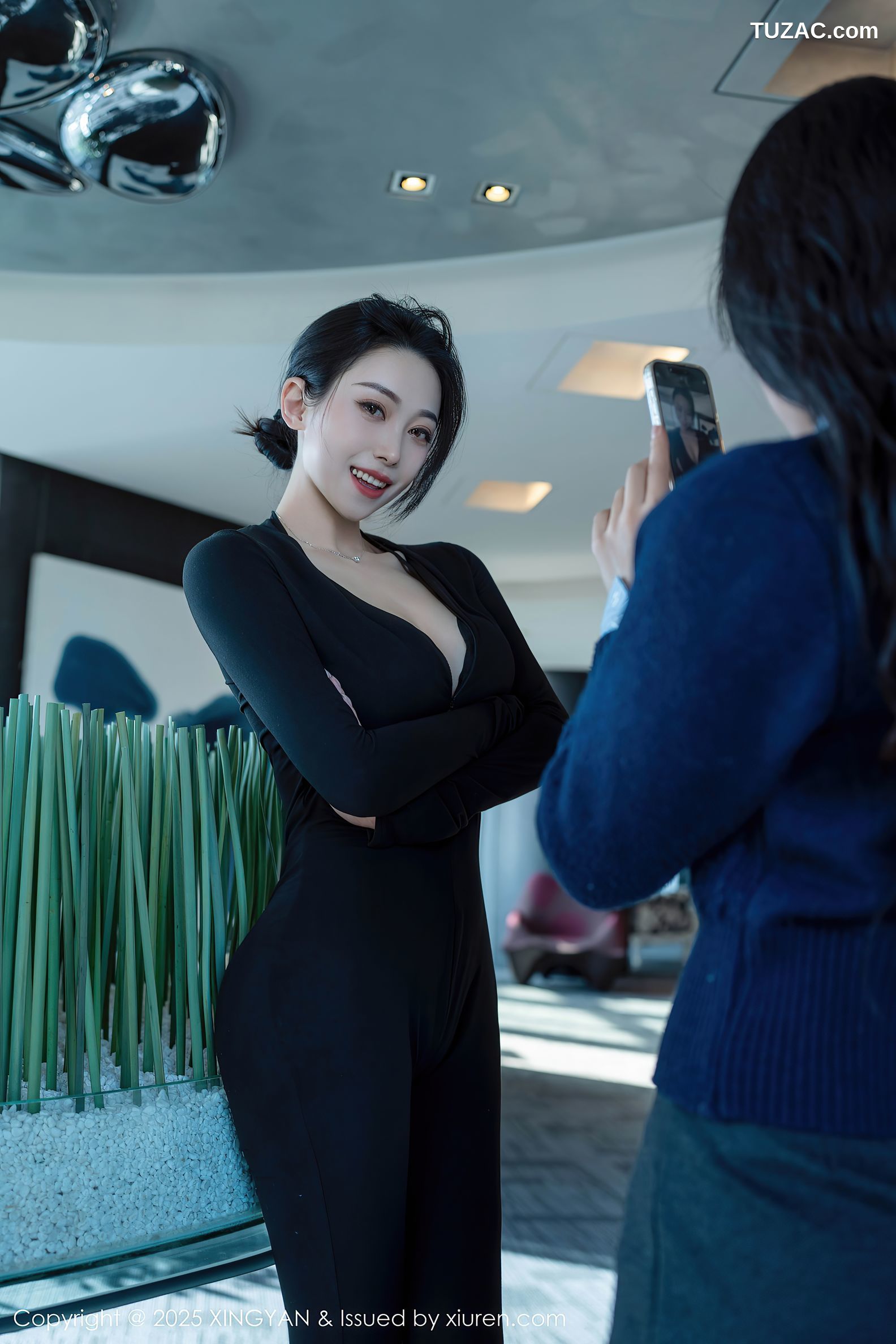 XingYan星颜社-322-清妙-黑色连体长裤黑蕾丝内衣-2025.03.13