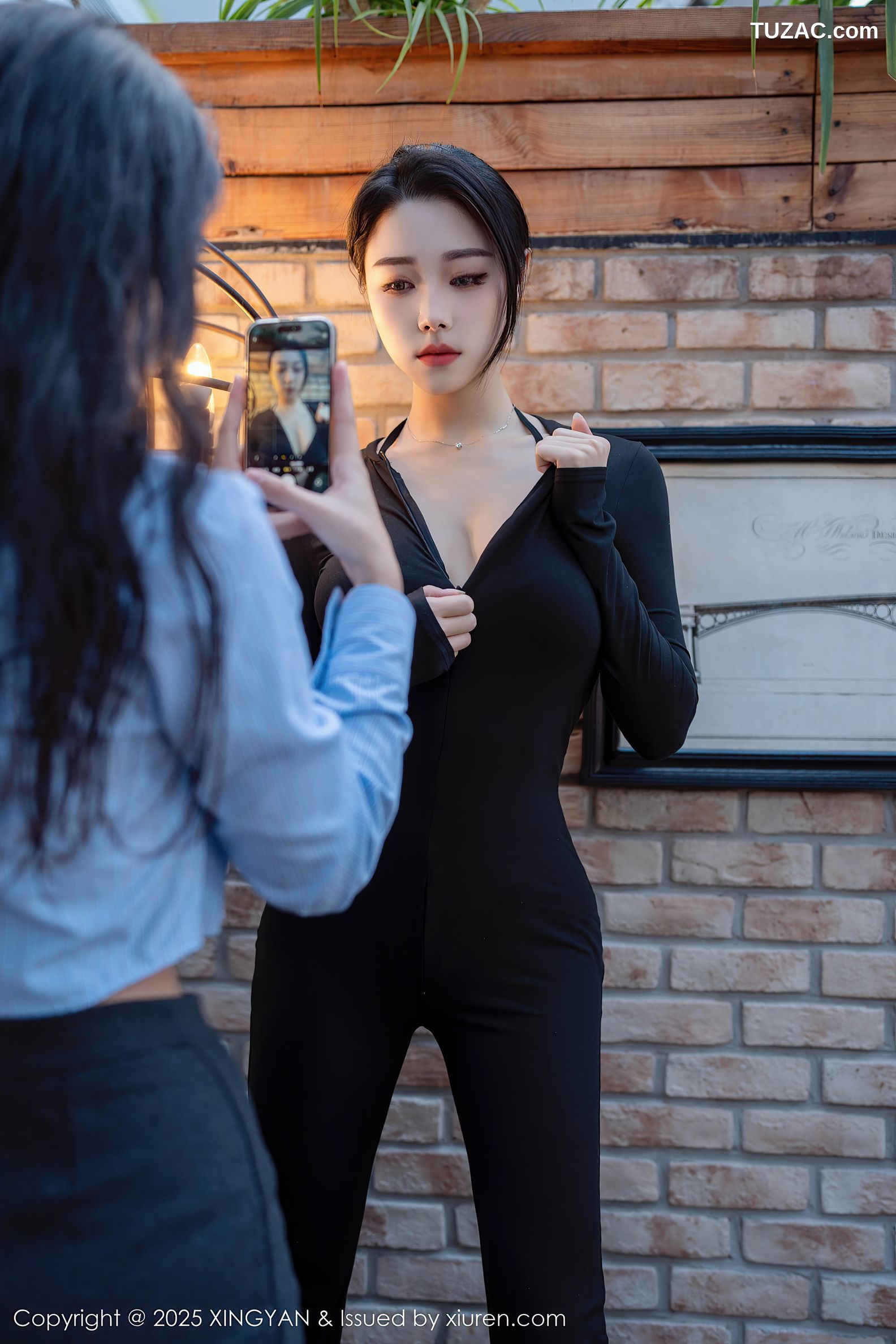 XingYan星颜社-322-清妙-黑色连体长裤黑蕾丝内衣-2025.03.13