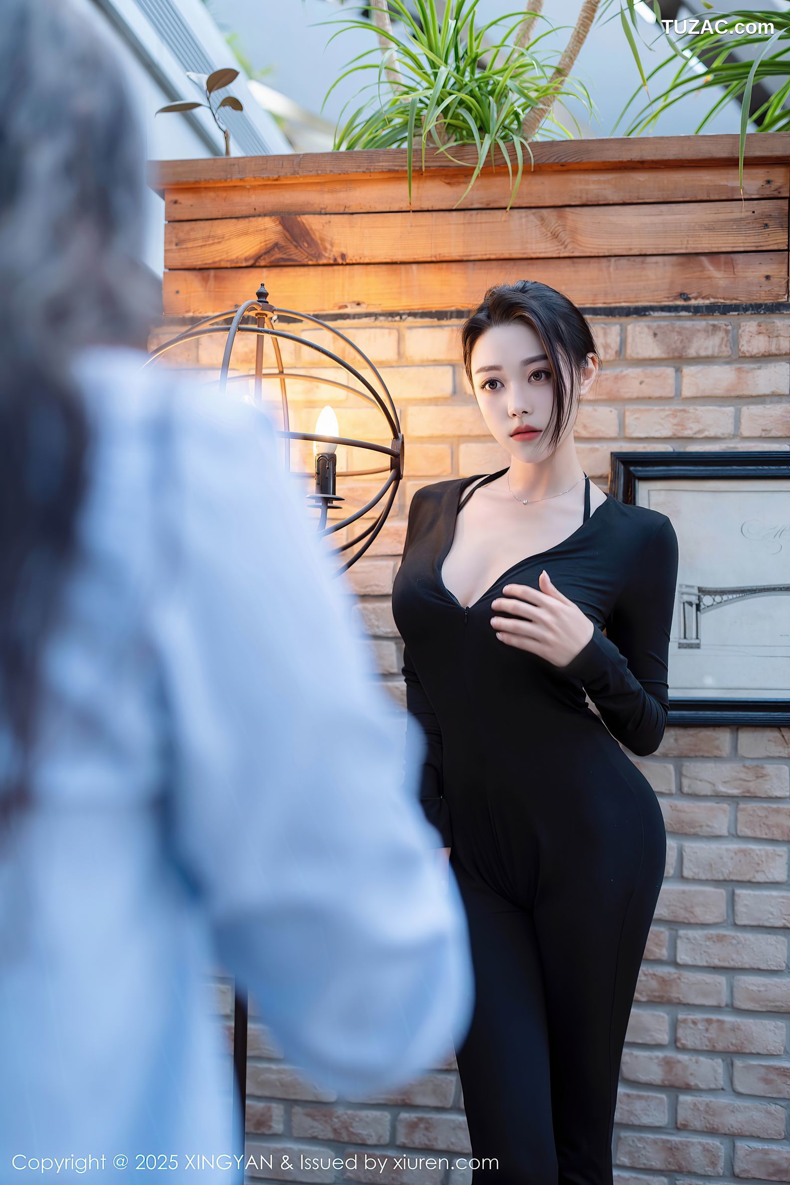 XingYan星颜社-322-清妙-黑色连体长裤黑蕾丝内衣-2025.03.13