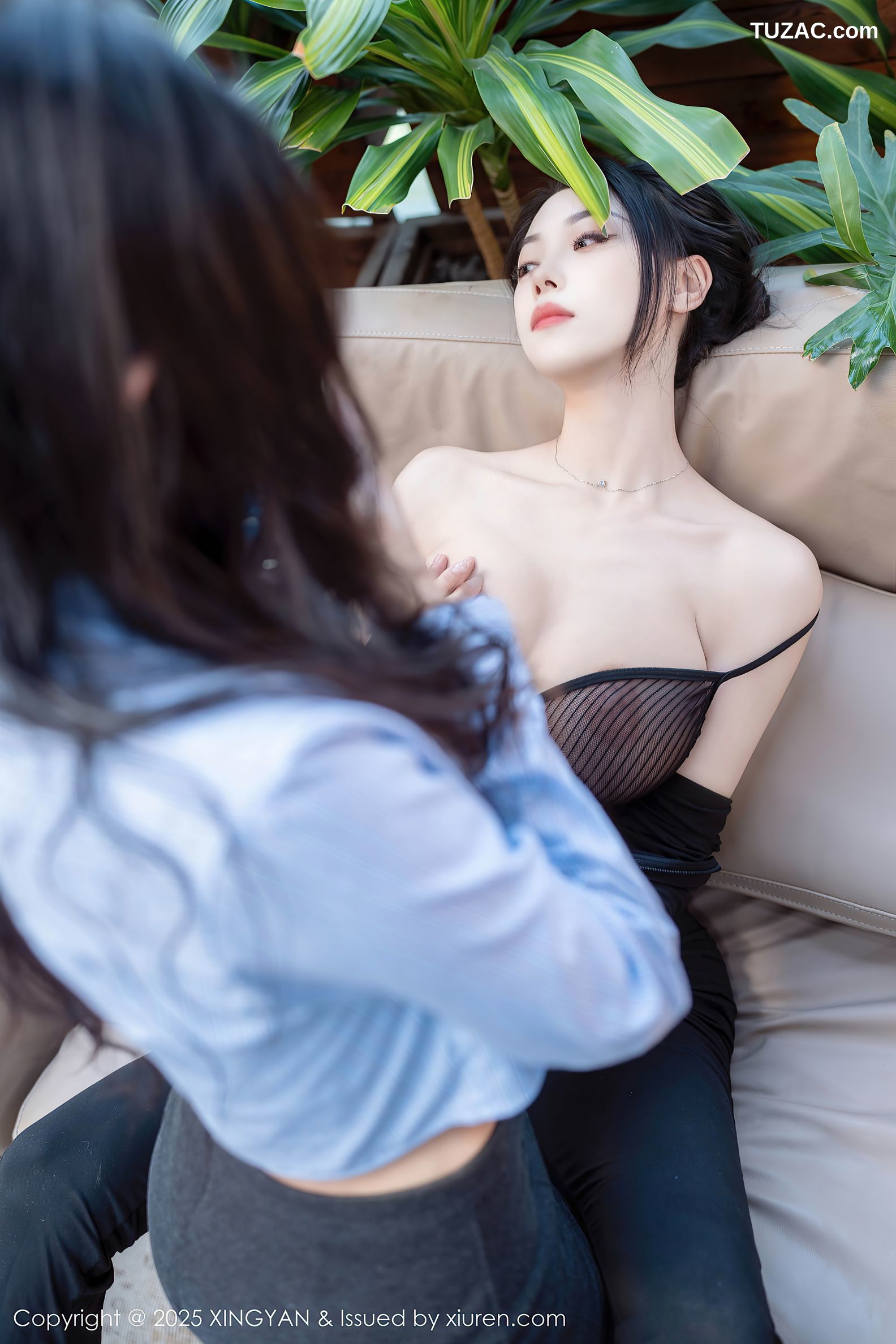 XingYan星颜社-322-清妙-黑色连体长裤黑蕾丝内衣-2025.03.13