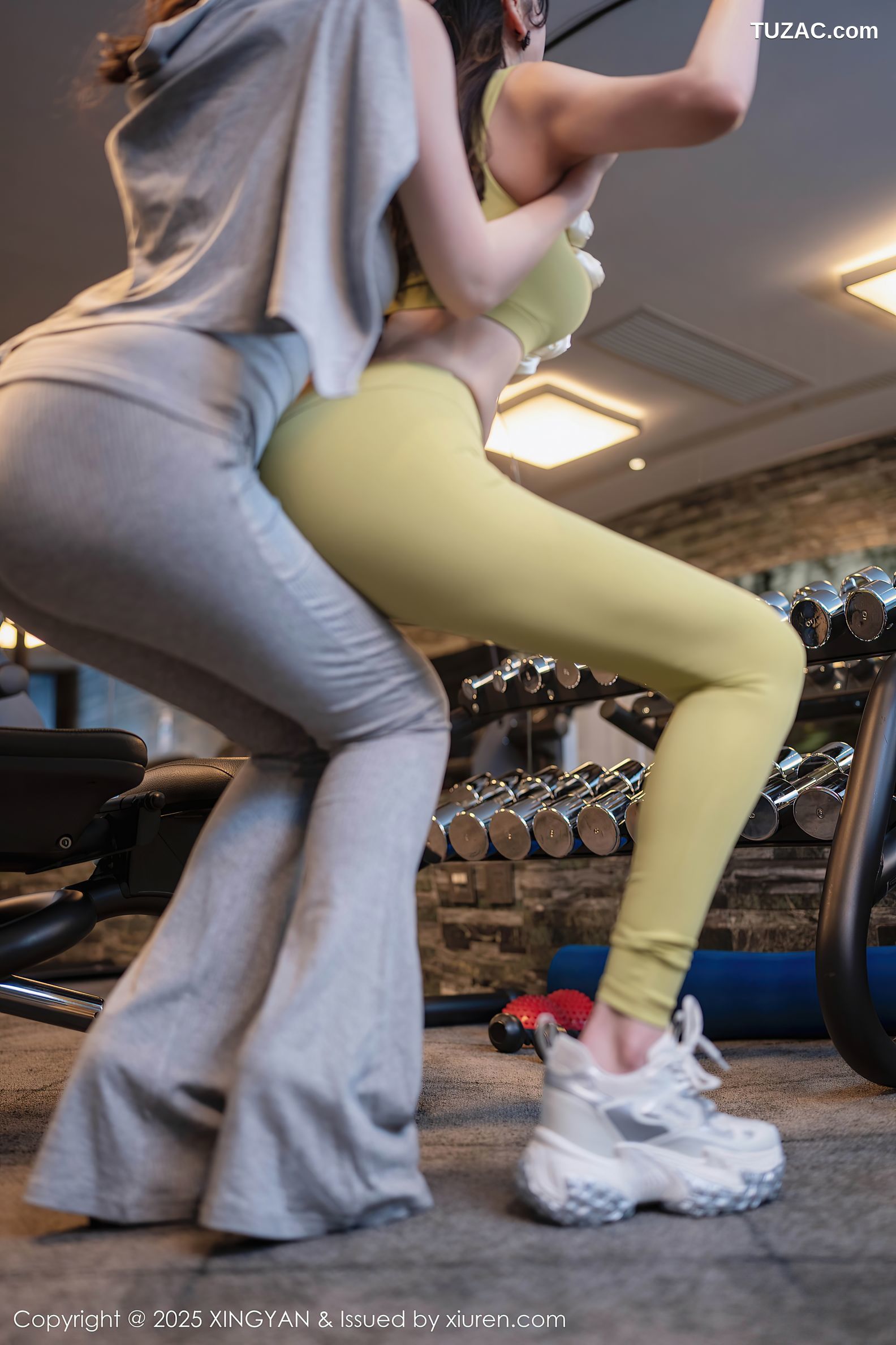 XingYan星颜社-333-李丽莎-模特合集-姐妹花女神健身房场景激情演绎-2025.04.11