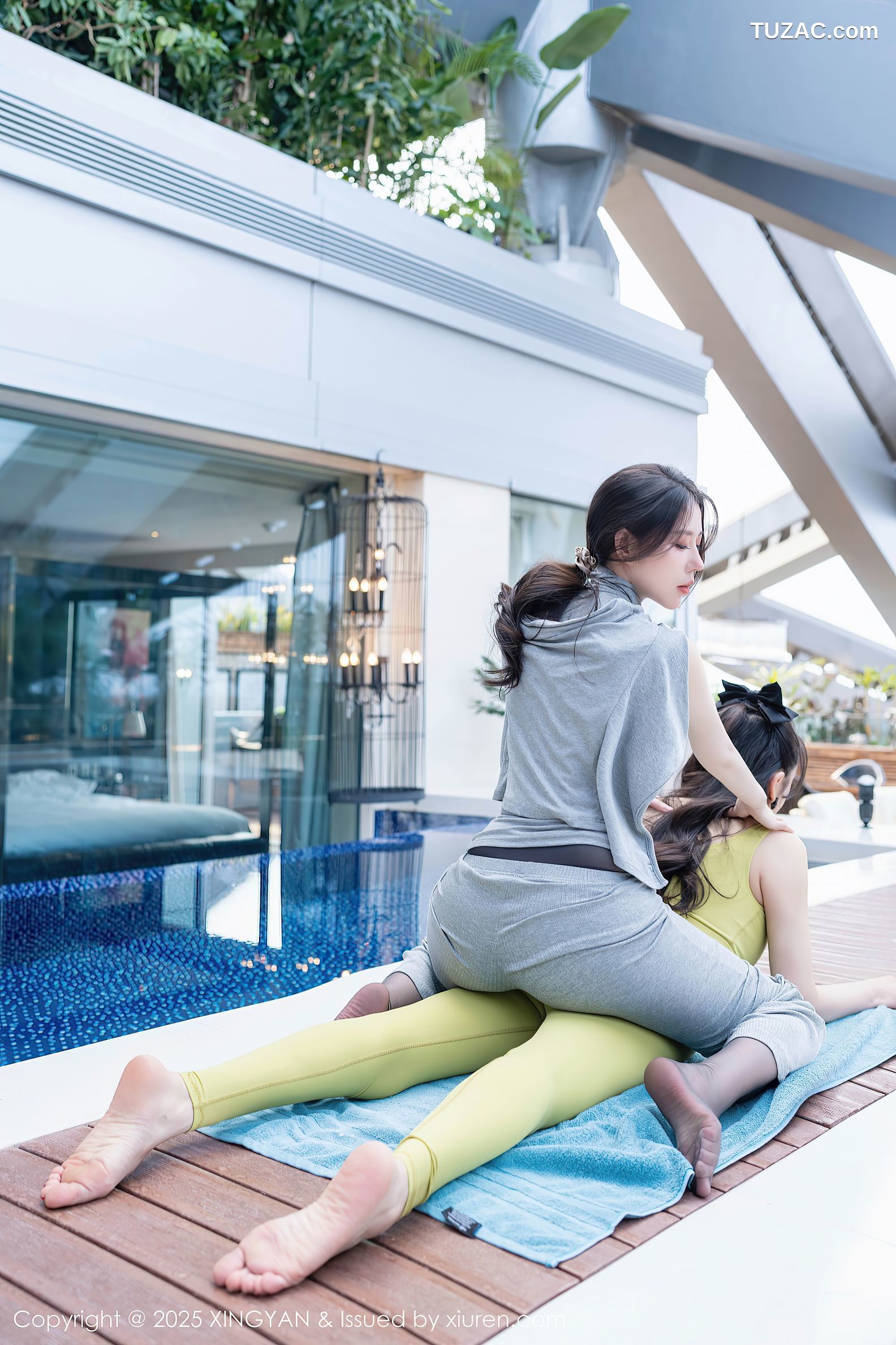 XingYan星颜社-333-李丽莎-模特合集-姐妹花女神健身房场景激情演绎-2025.04.11