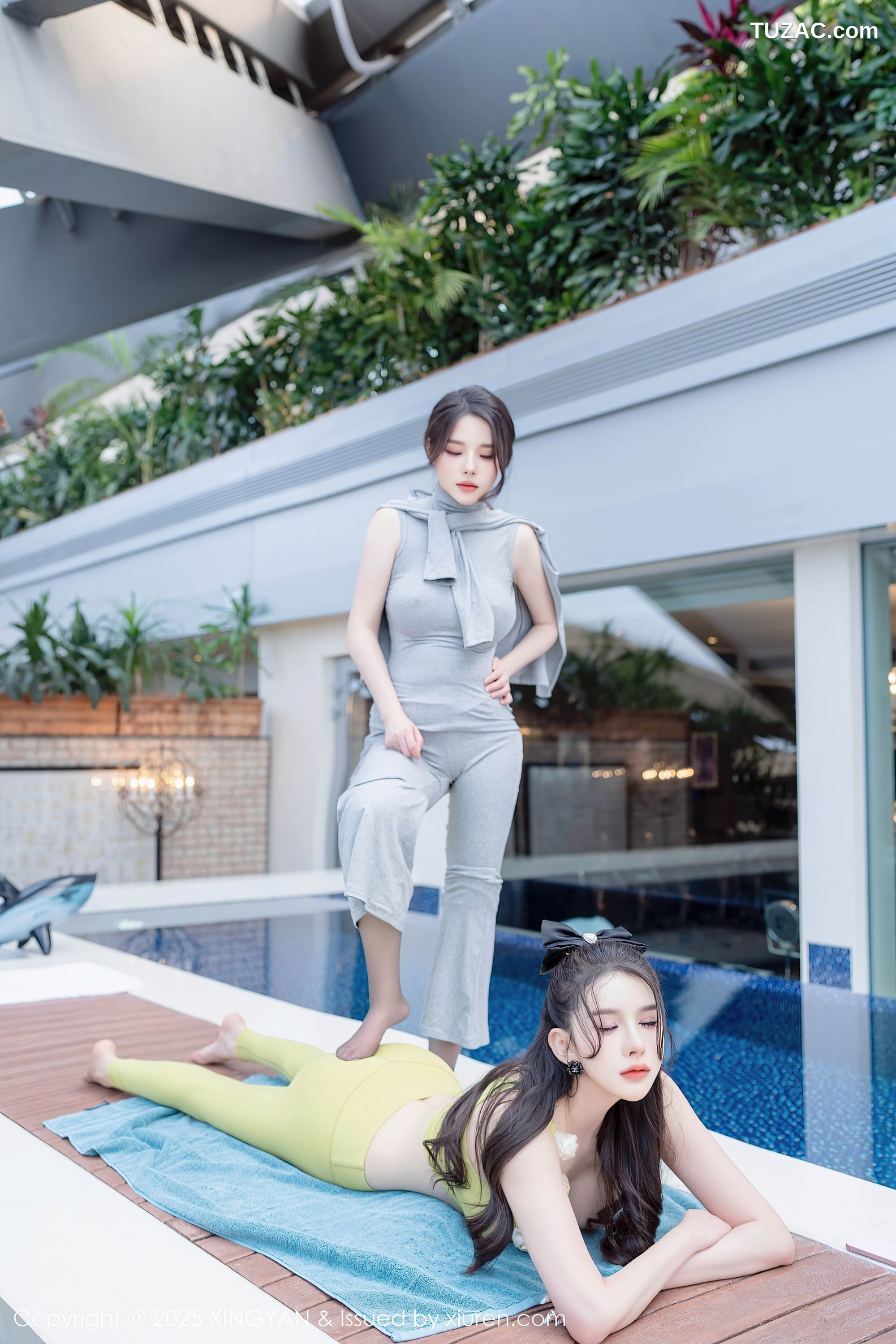 XingYan星颜社-333-李丽莎-模特合集-姐妹花女神健身房场景激情演绎-2025.04.11