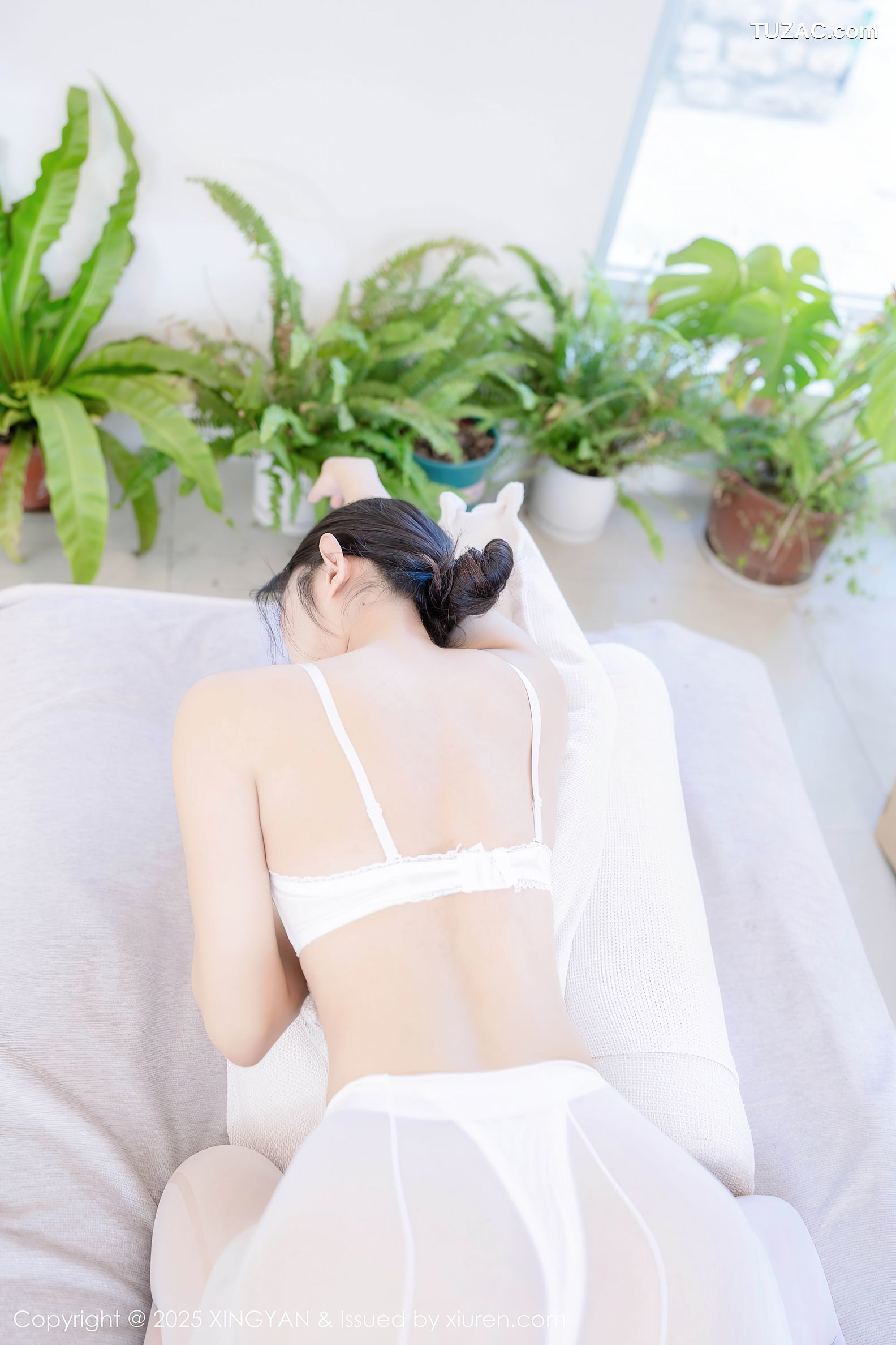 XingYan星颜社-334-星冉-白色蕾丝内衣-2025.04.15