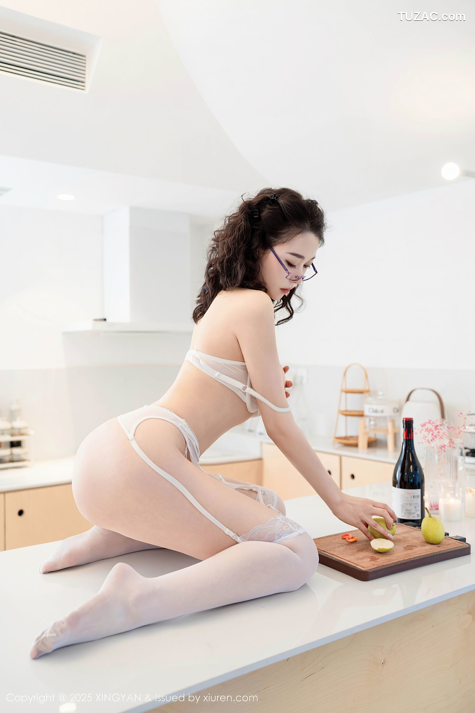 XingYan星颜社-340-清妙-白纱白色轻透情趣内衣翘臀爆乳-2025.04.24