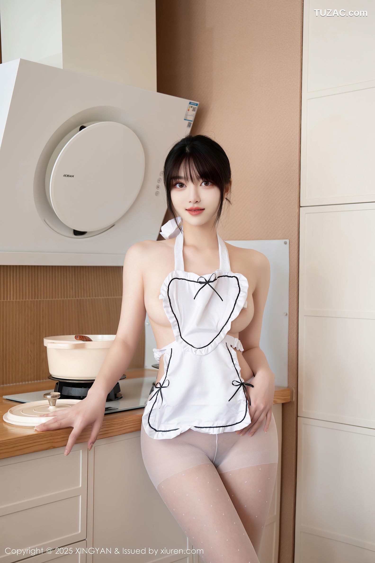 XingYan星颜社-342-白露lulu-人妻厨房白色围裙真空爆乳白色丝袜-2025.04.30