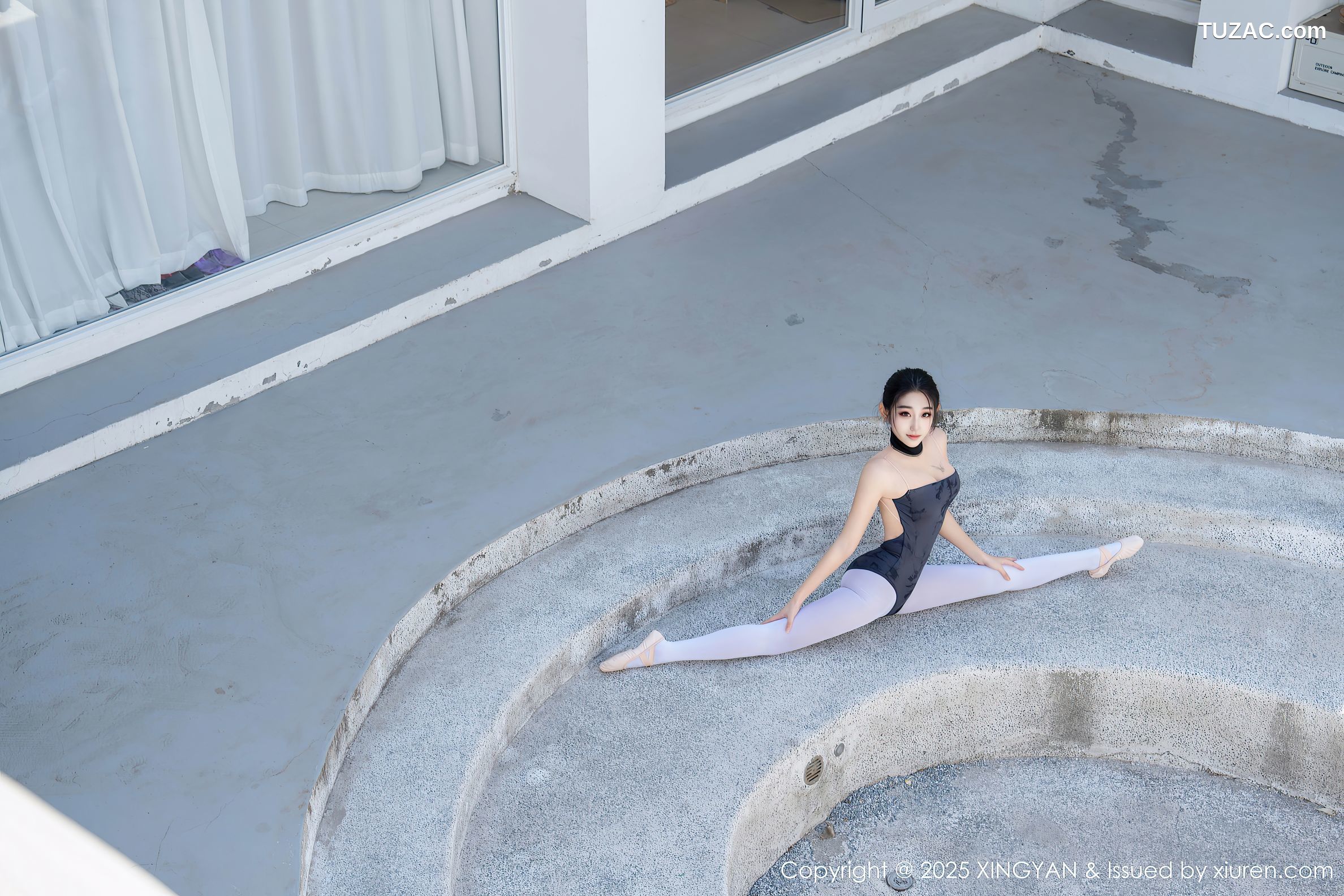 XingYan星颜社-345-星冉-深色芭蕾舞服白色丝袜-2025.05.13