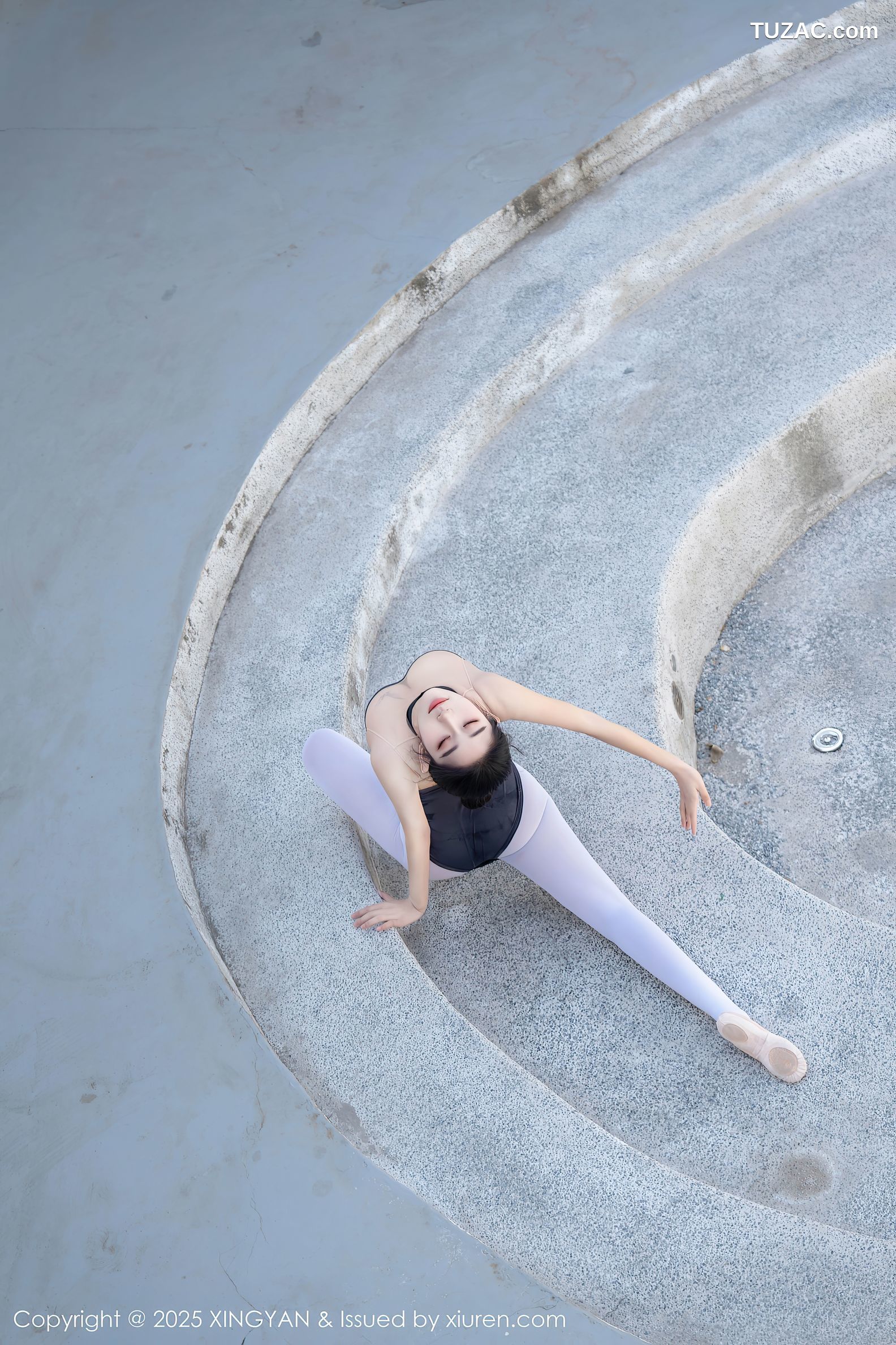 XingYan星颜社-345-星冉-深色芭蕾舞服白色丝袜-2025.05.13