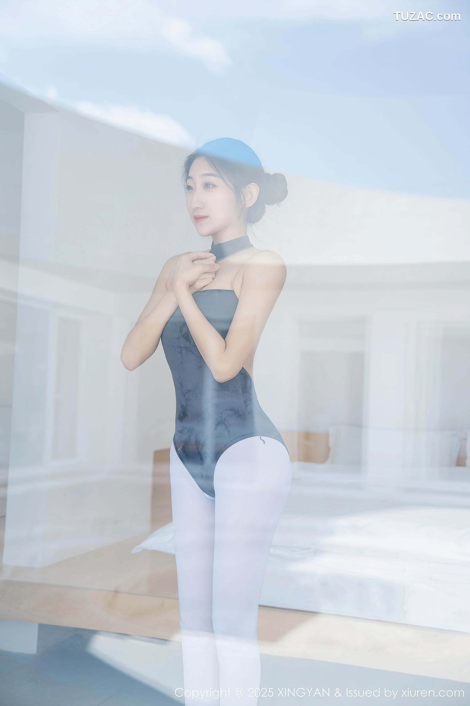 XingYan星颜社-345-星冉-深色芭蕾舞服白色丝袜-2025.05.13