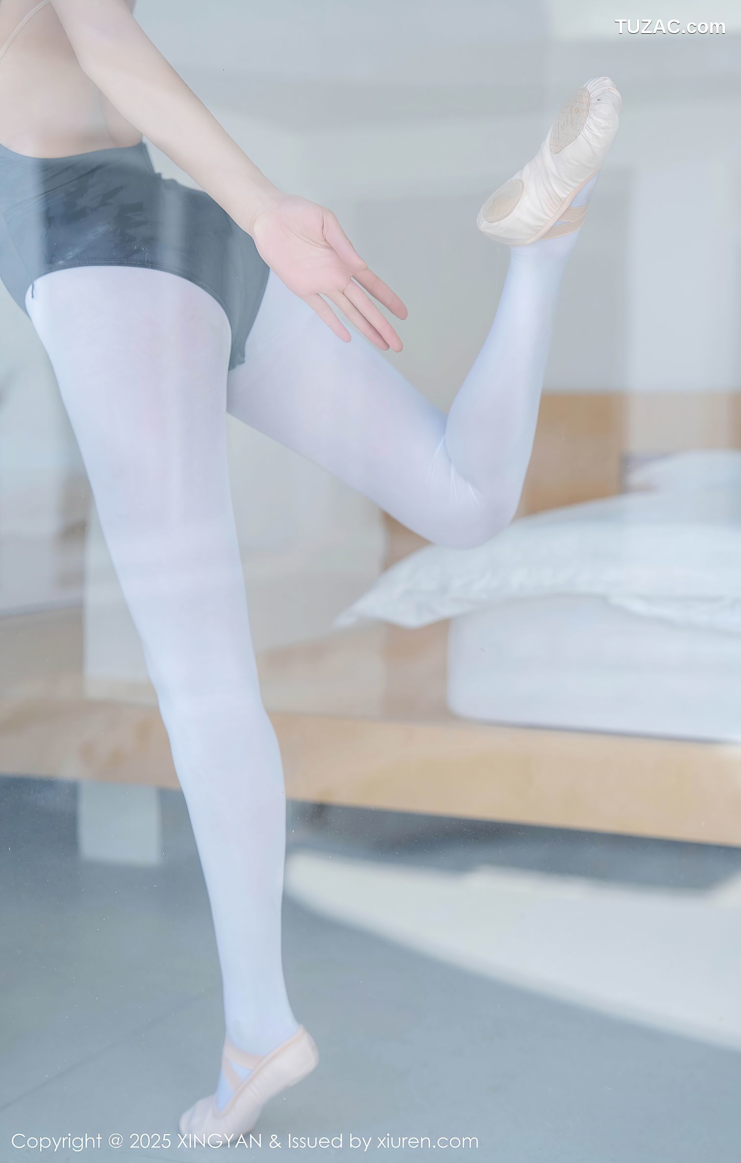 XingYan星颜社-345-星冉-深色芭蕾舞服白色丝袜-2025.05.13