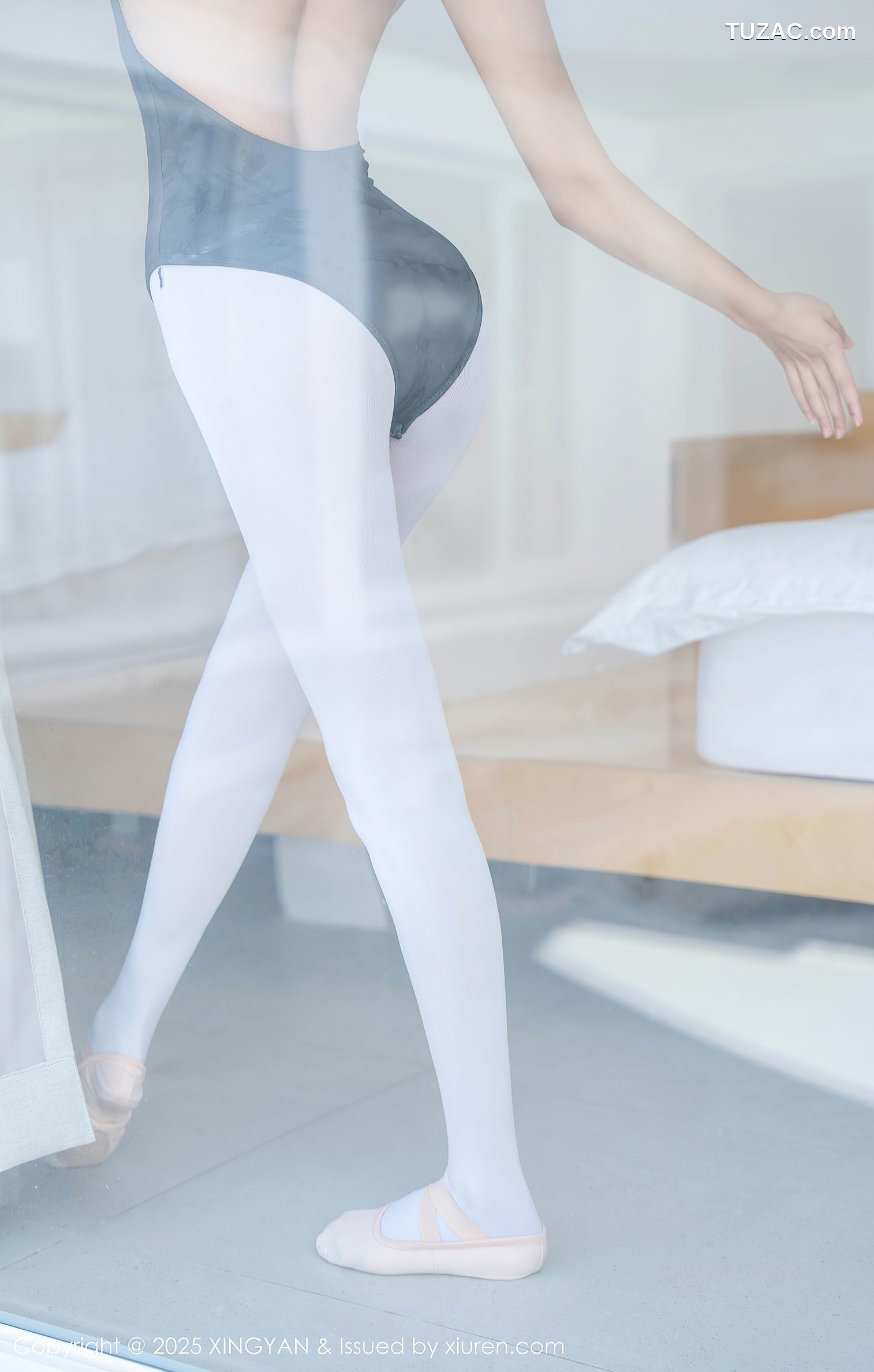 XingYan星颜社-345-星冉-深色芭蕾舞服白色丝袜-2025.05.13