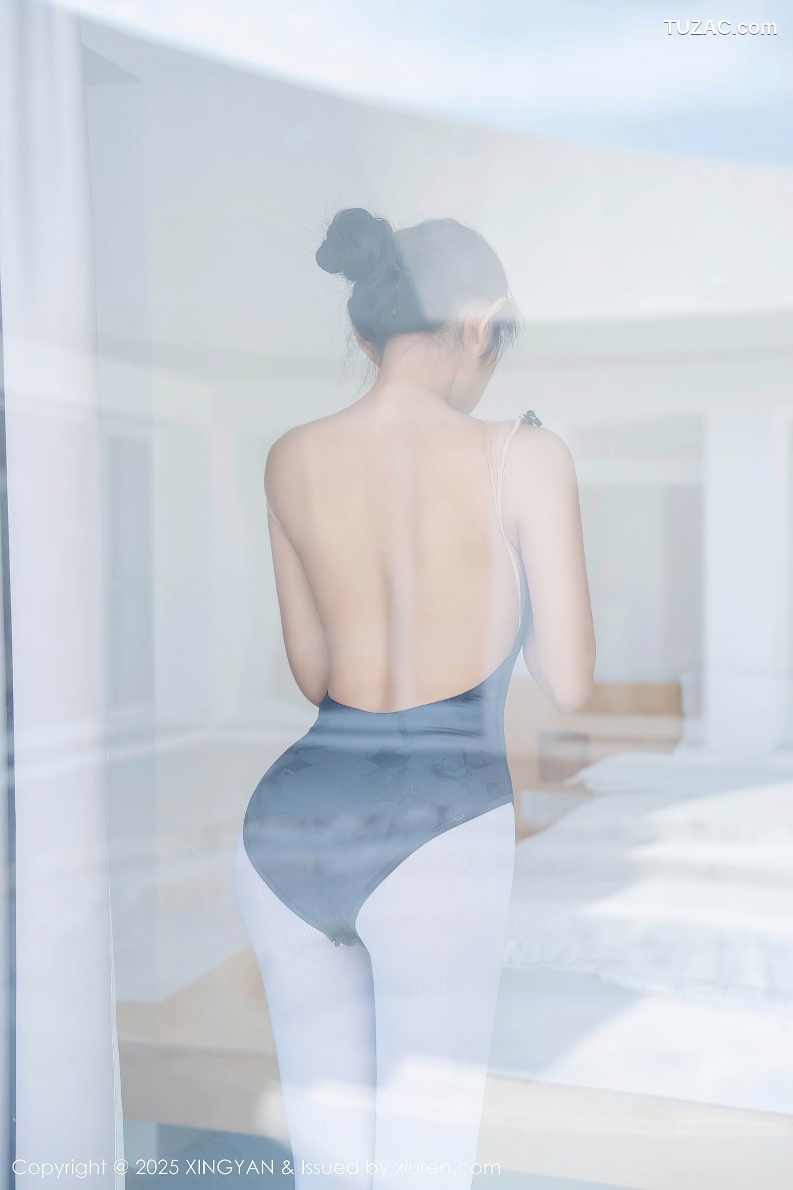 XingYan星颜社-345-星冉-深色芭蕾舞服白色丝袜-2025.05.13