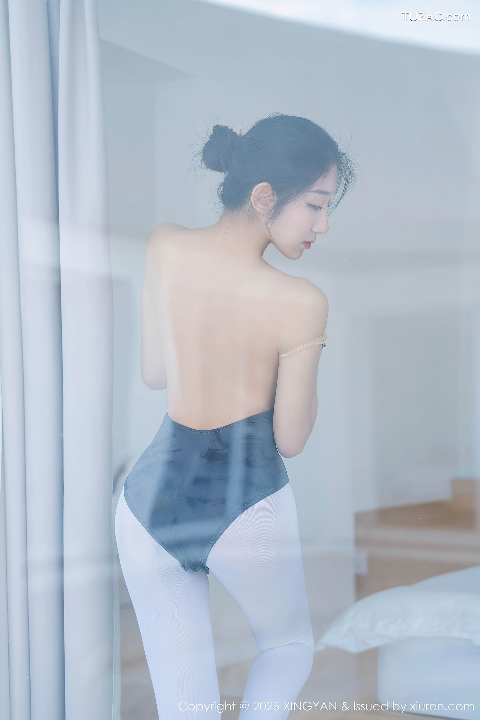 XingYan星颜社-345-星冉-深色芭蕾舞服白色丝袜-2025.05.13